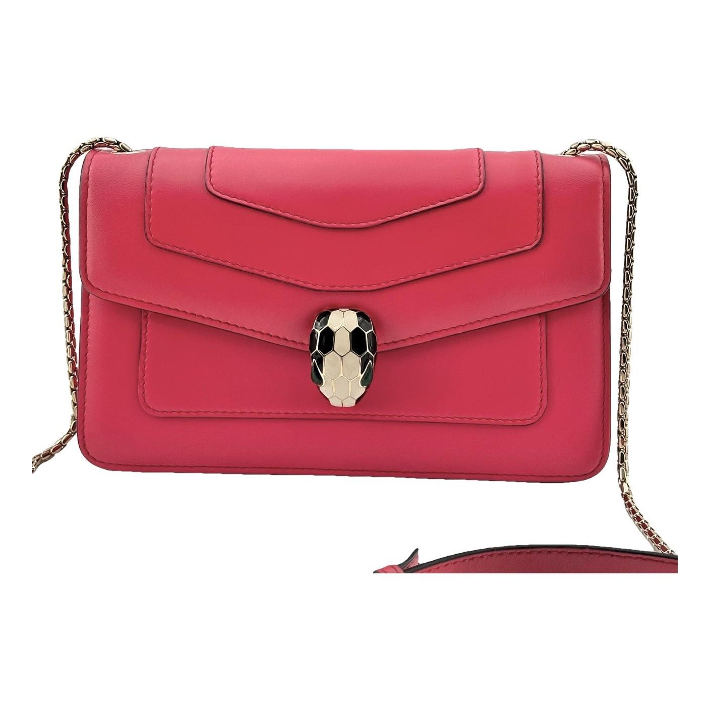 Serpenti leather handbag