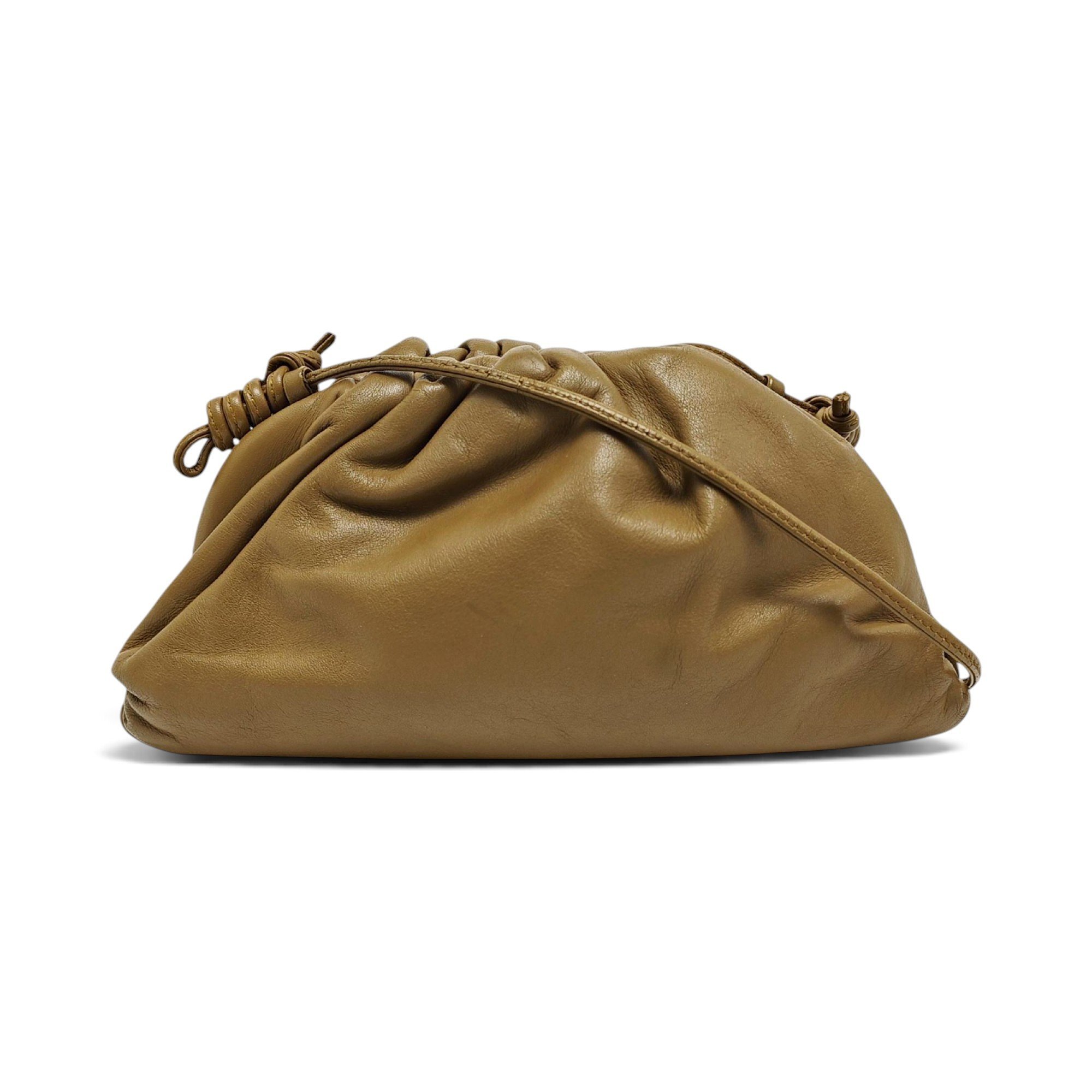 Pouch leather handbag