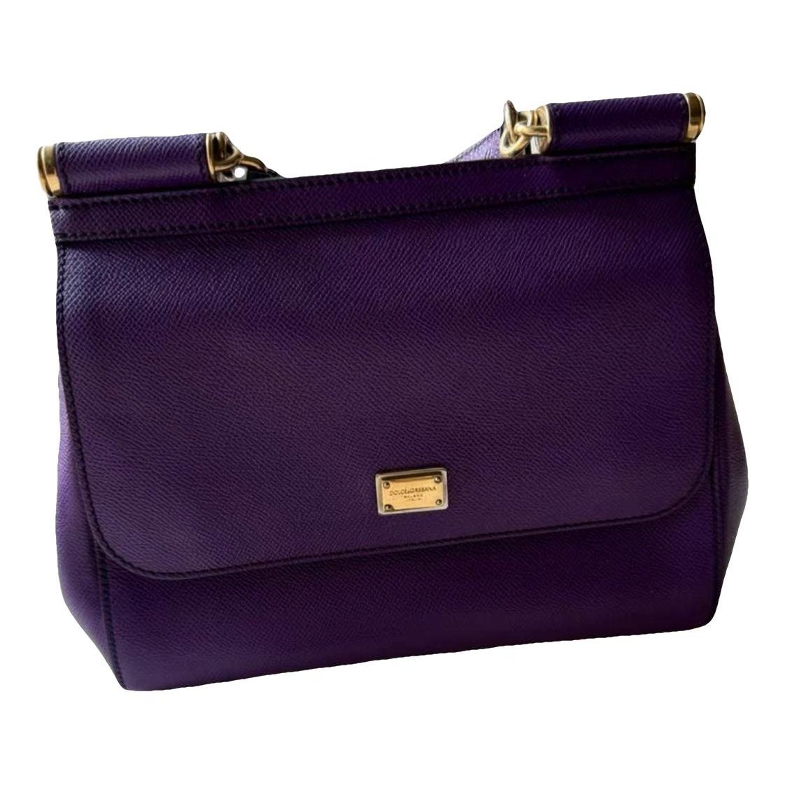 Dolce & Gabbana Sicily leather handbag