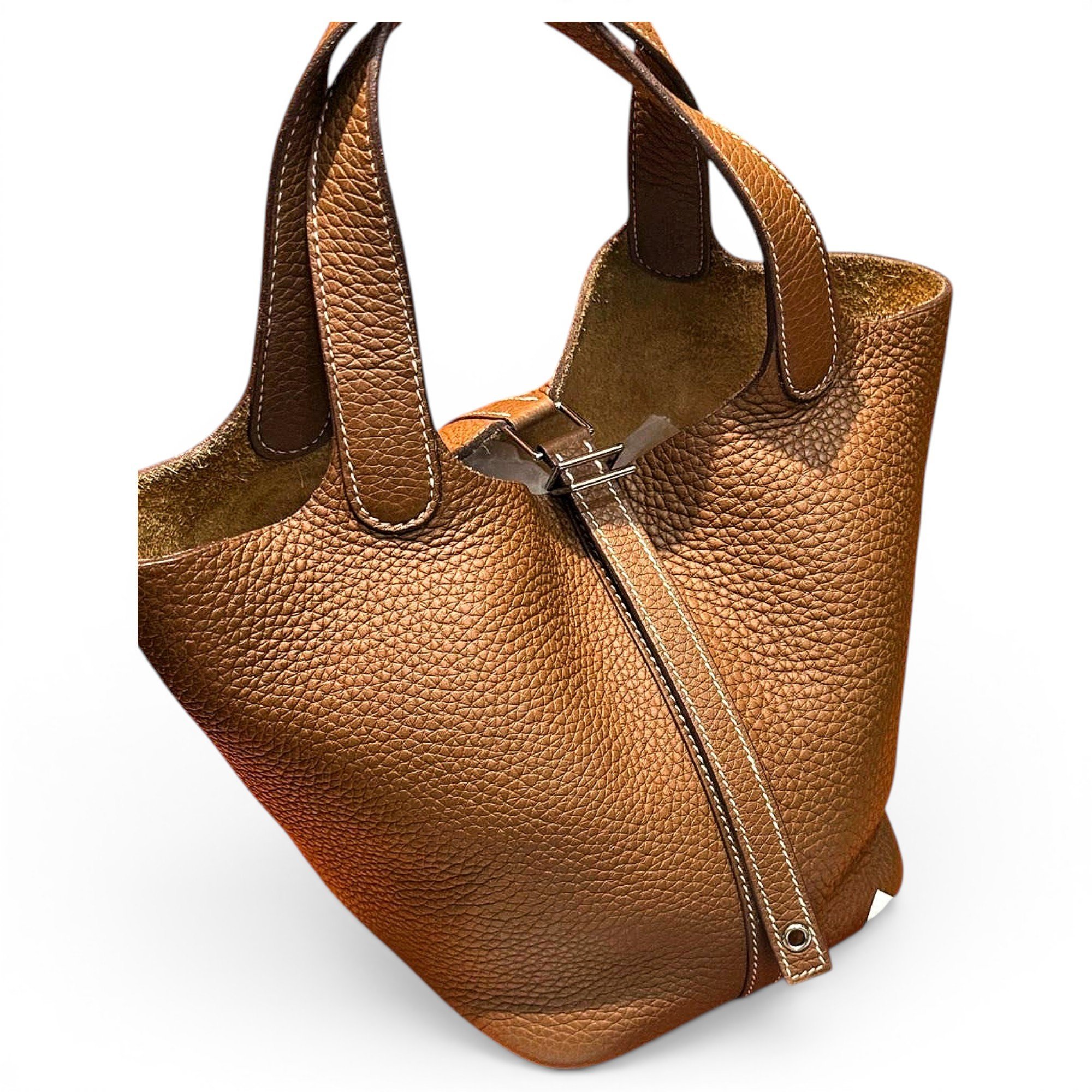Picotin leather handbag