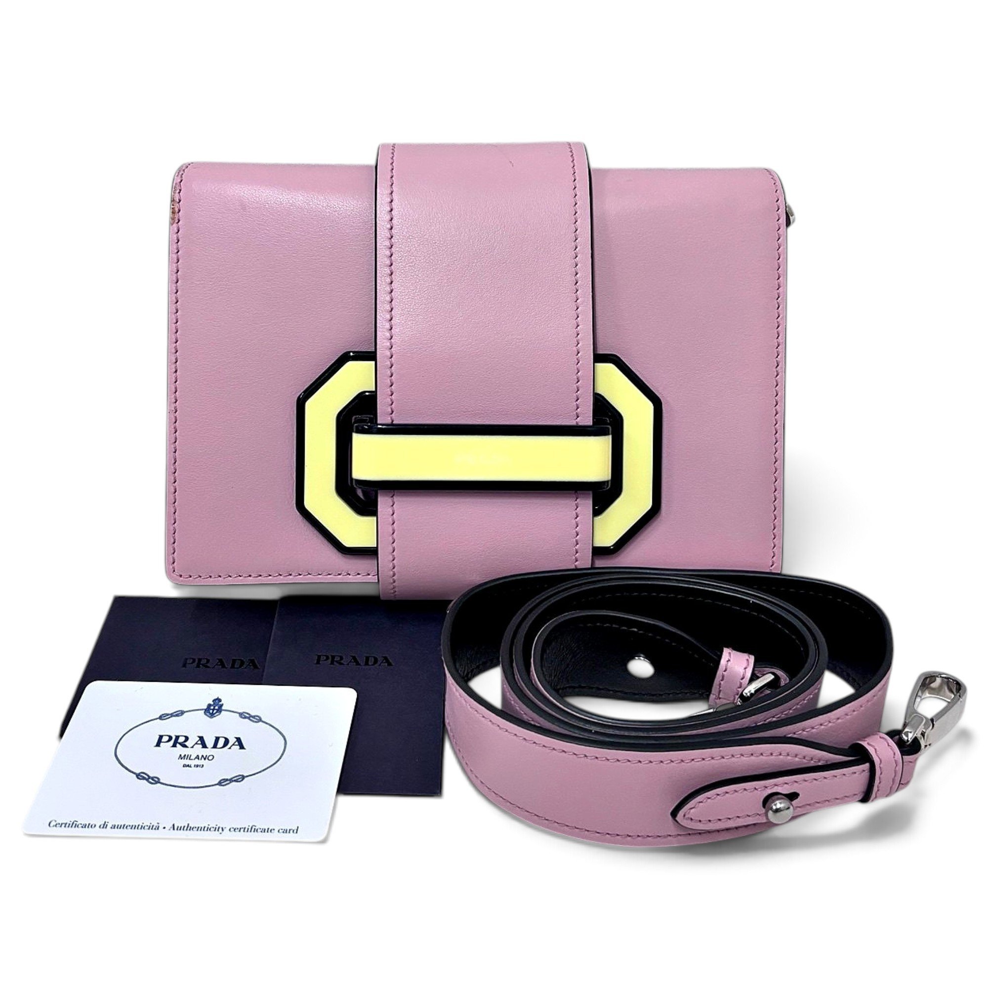 Prada Pocket leather handbag