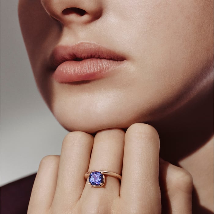 Sans Coloris Hermès Grand Jete Solitaire Engagement Ring, Large Model