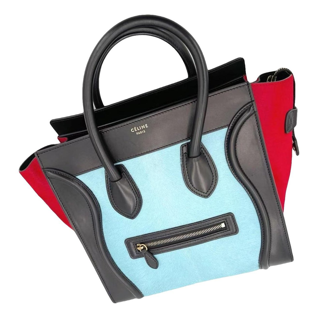 Luggage leather handbag