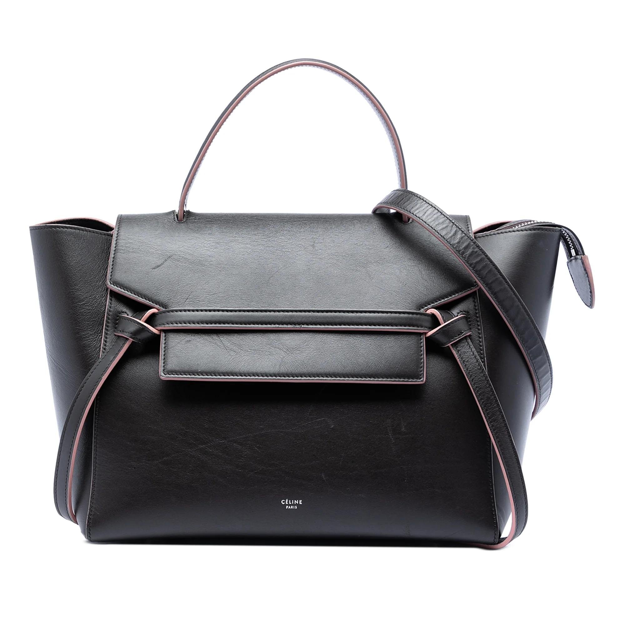 Belt leather handbag