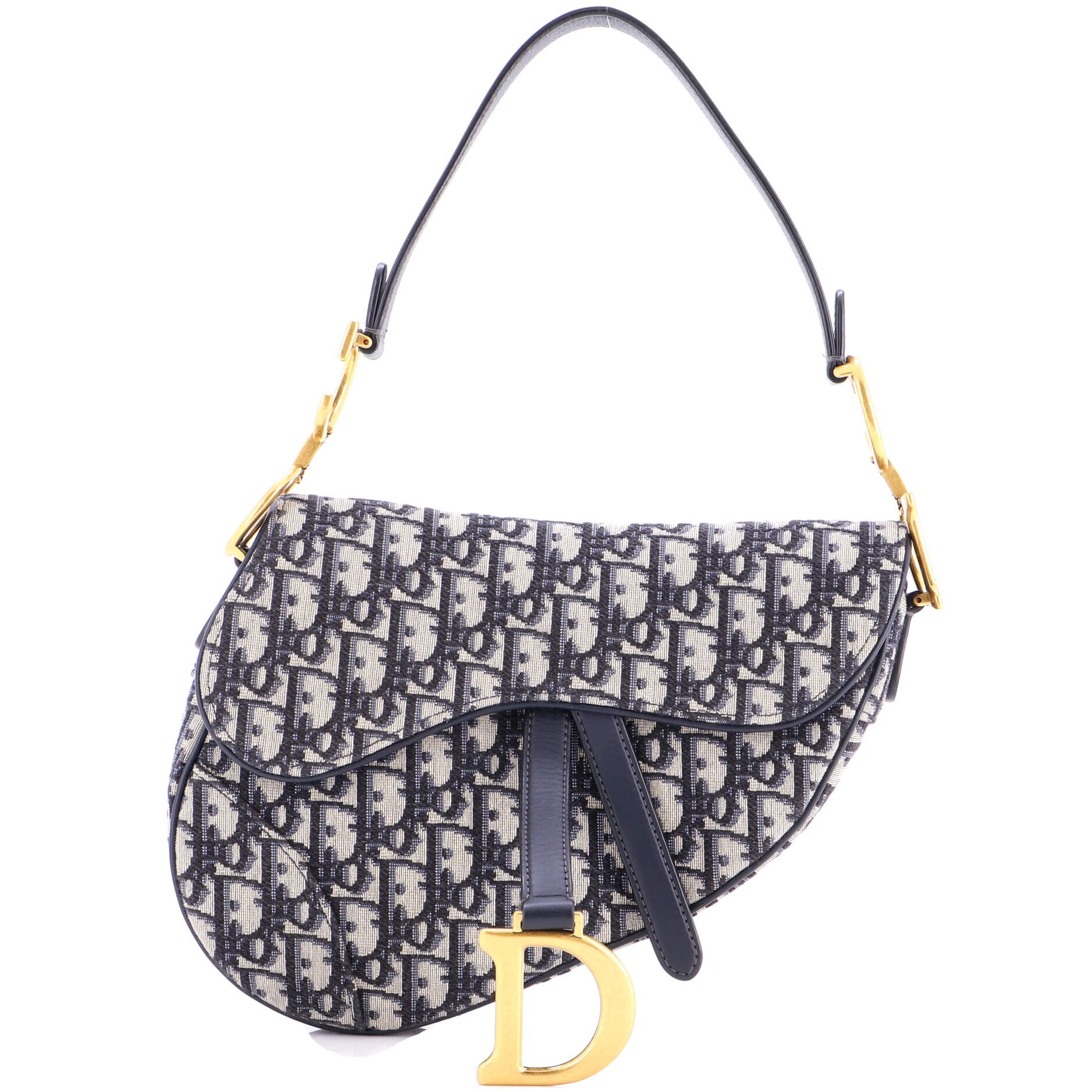 Dior Saddle Handbag Oblique Canvas Medium