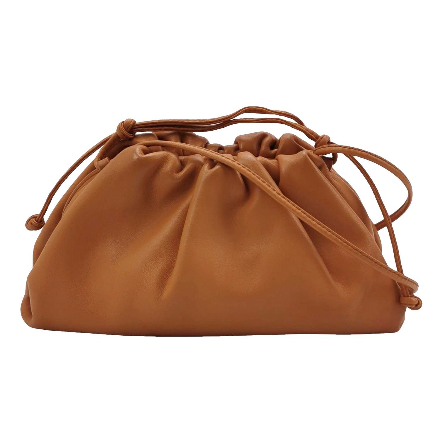 Pouch leather handbag