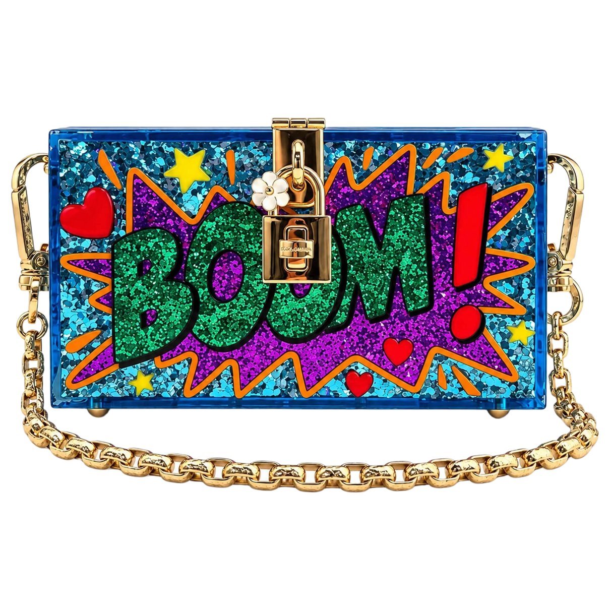 Dolce & Gabbana Dolce Box glitter handbag