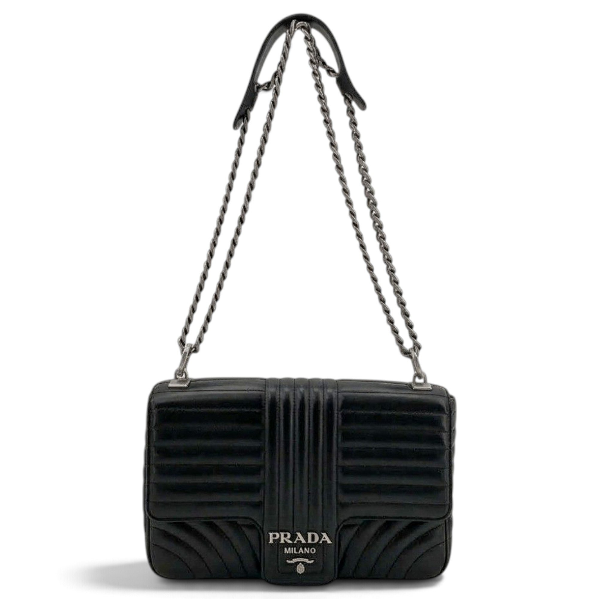 Diagramme leather handbag