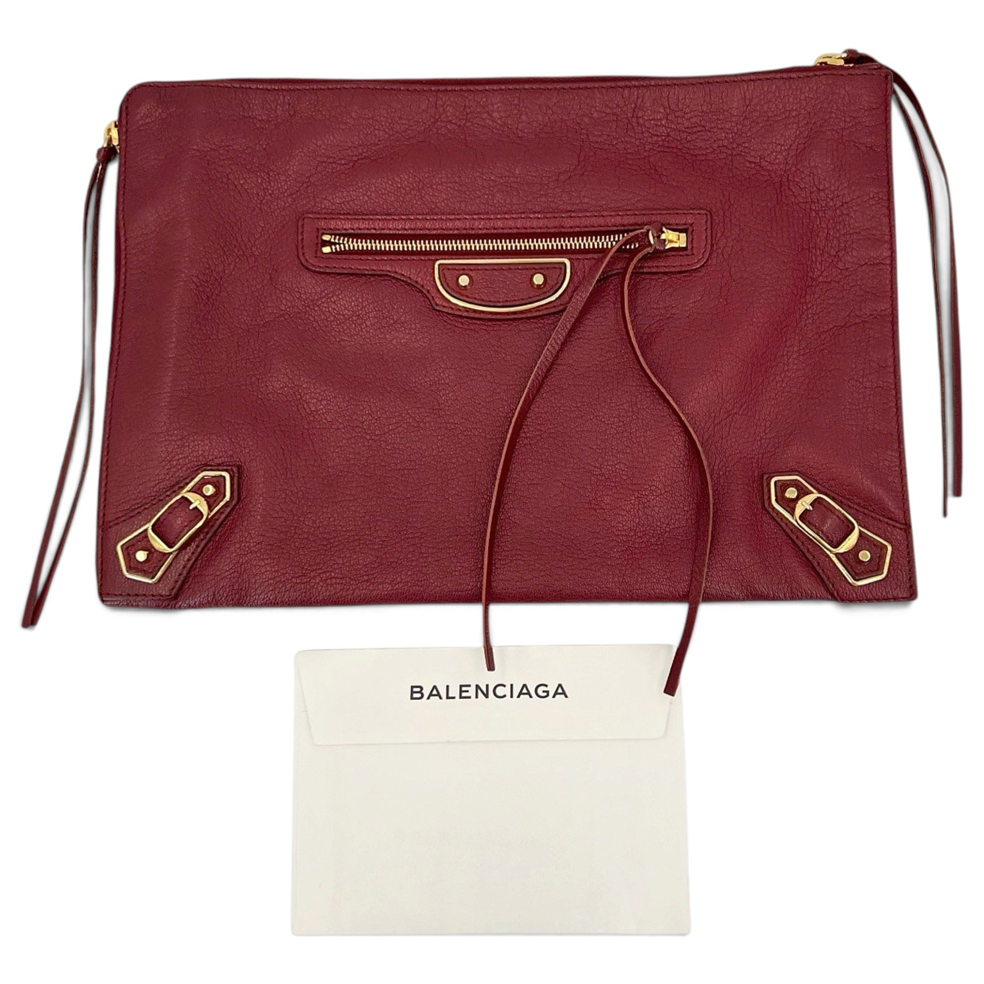 City Clip leather clutch bag