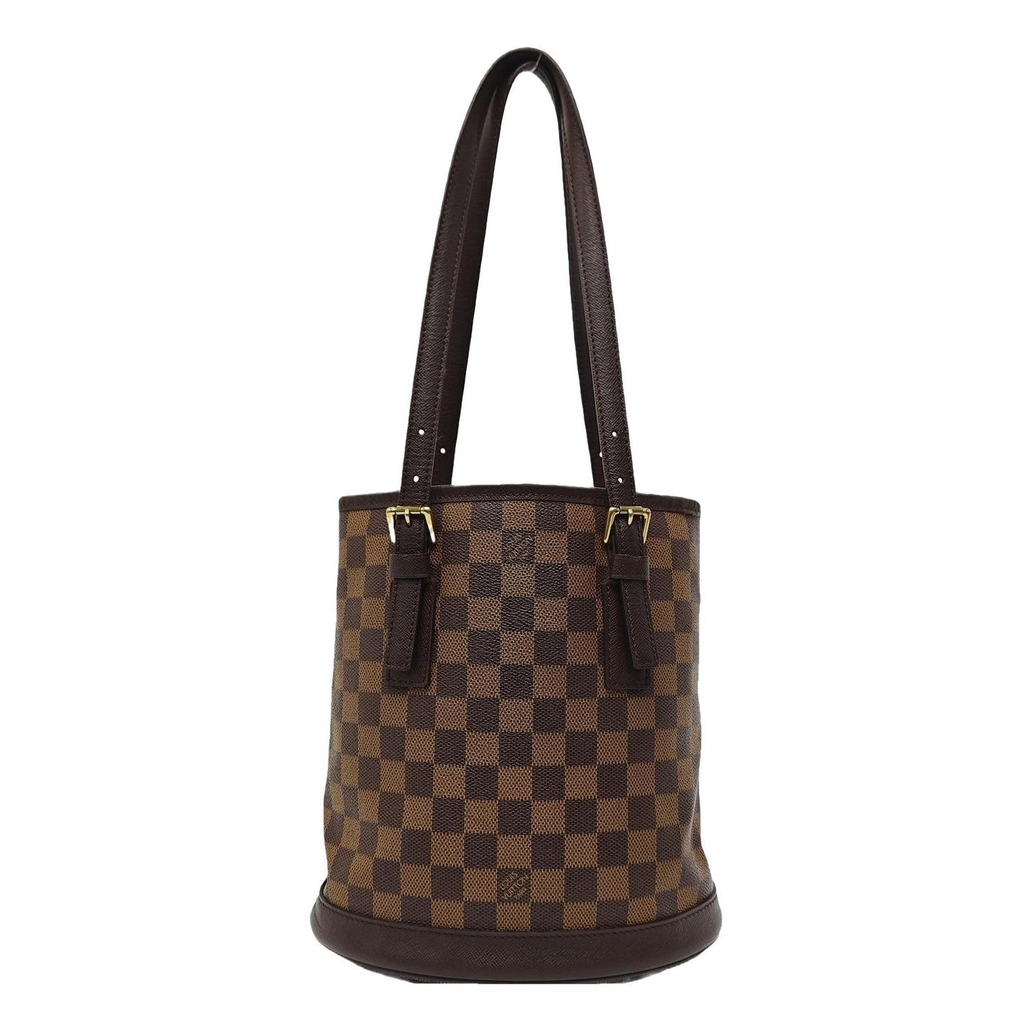 Bucket leather handbag