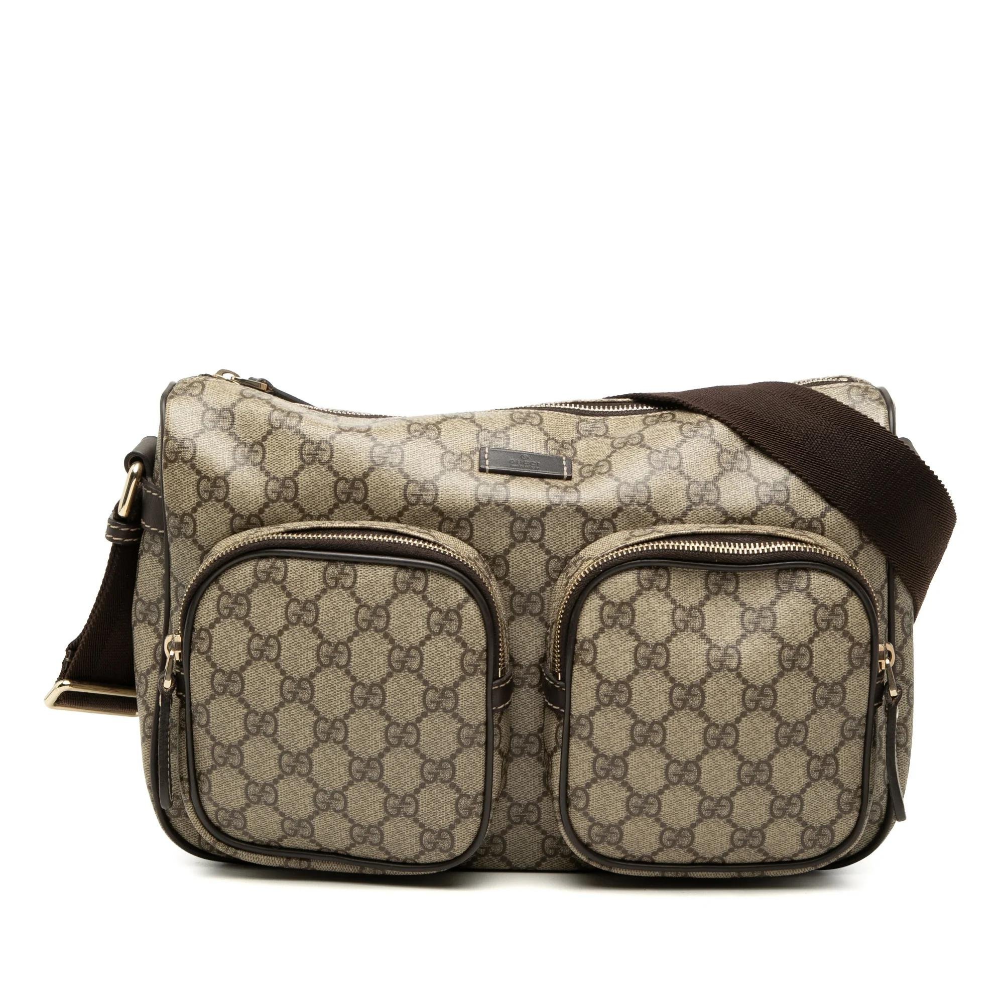 Gucci B leather crossbody bag