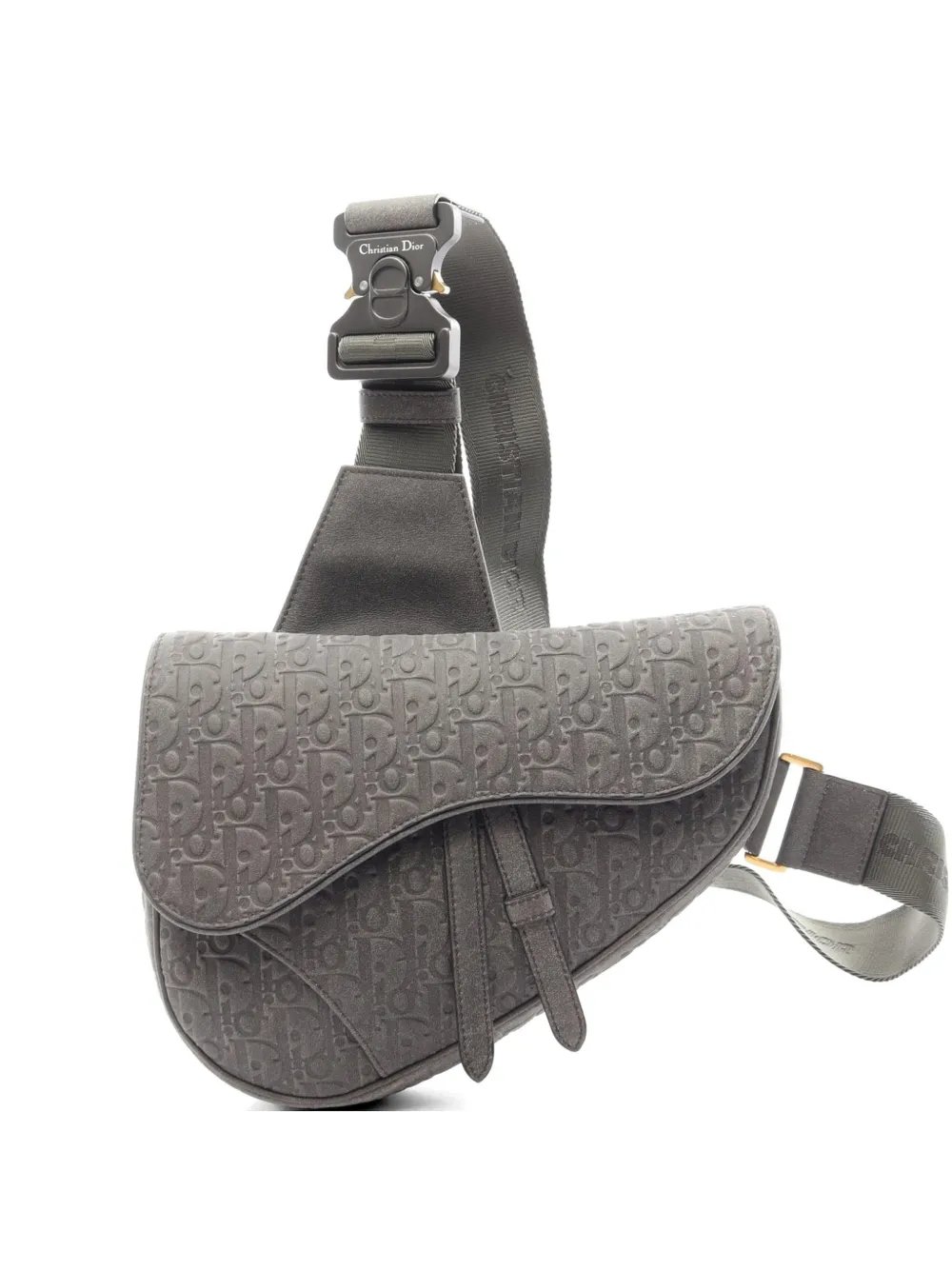 2000s x Denim Tears Saddle leather messenger bag