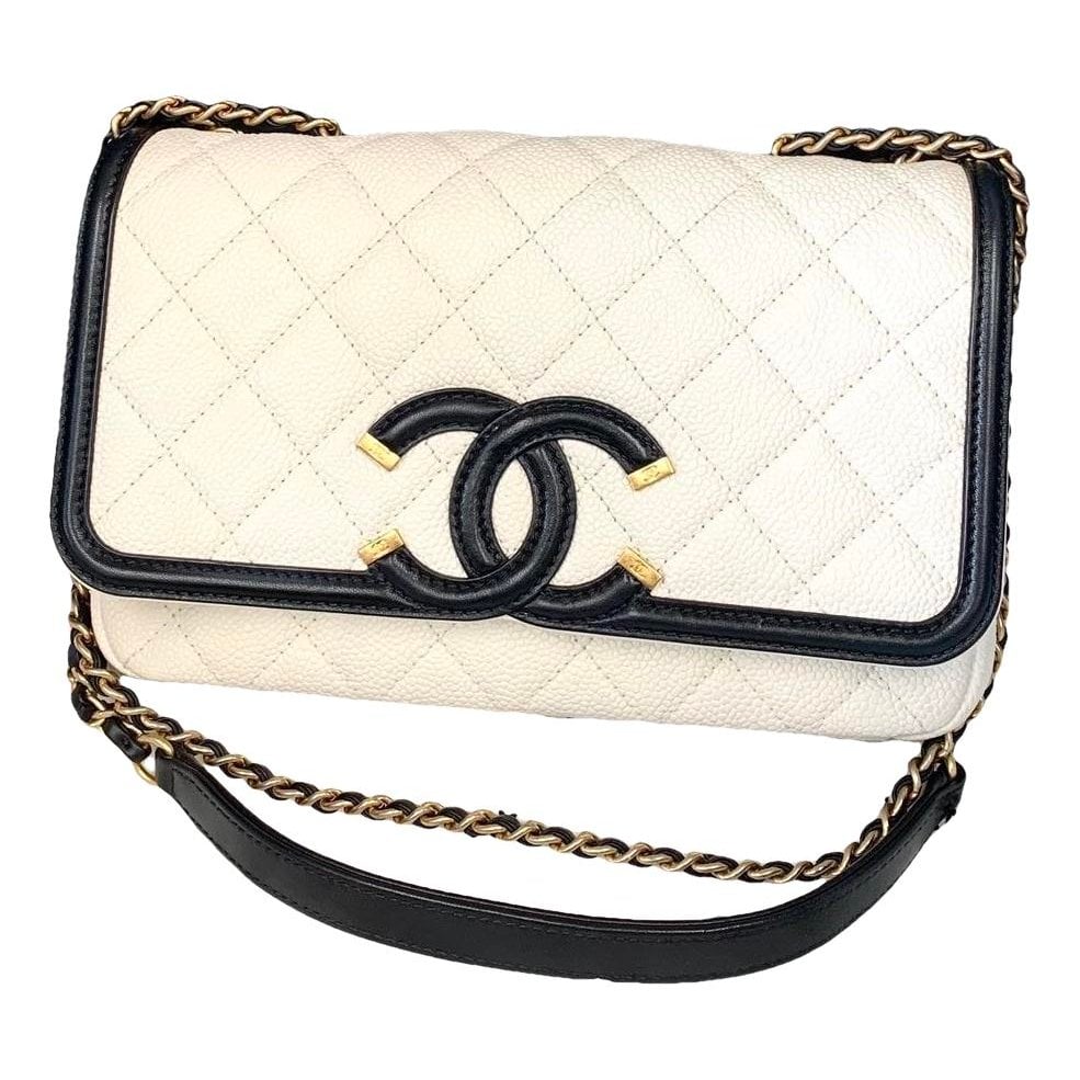 Vanity leather handbag