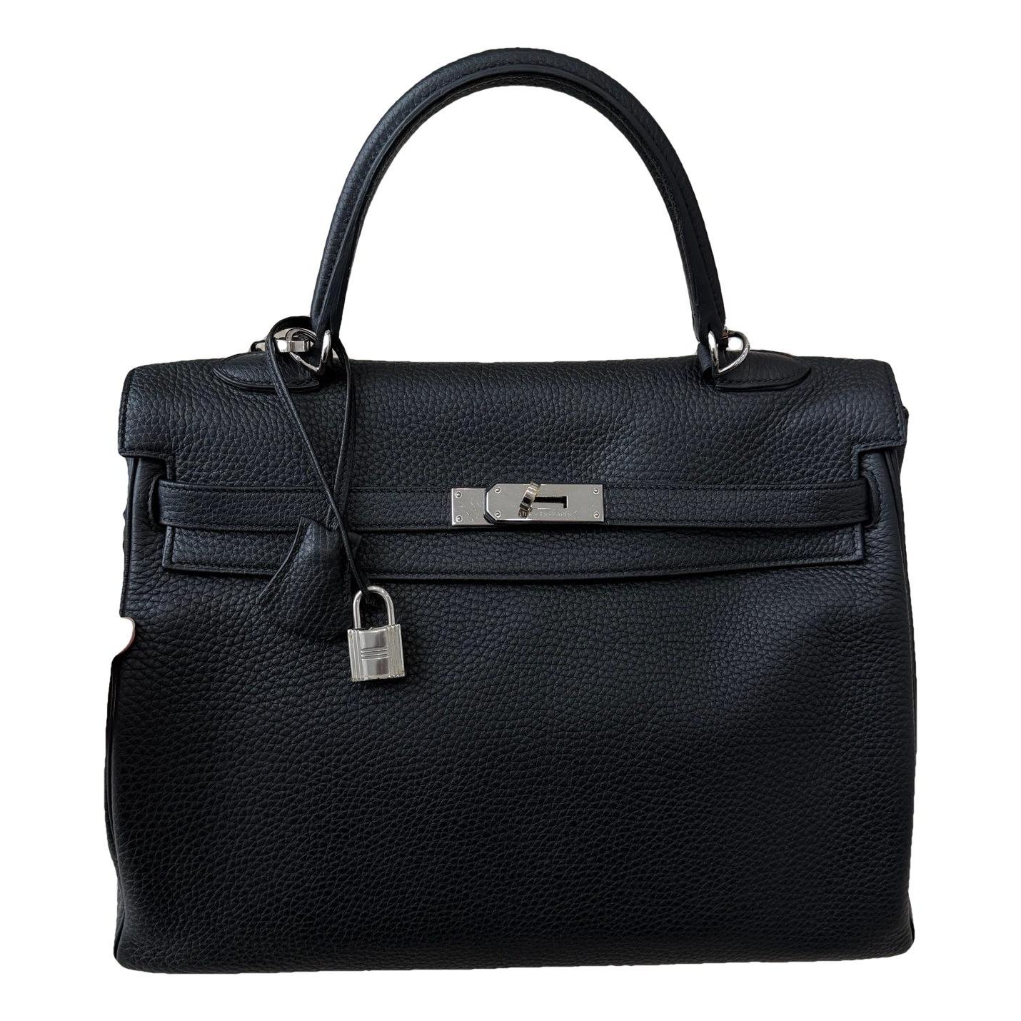 Hermes Kelly 35 Handbag Black