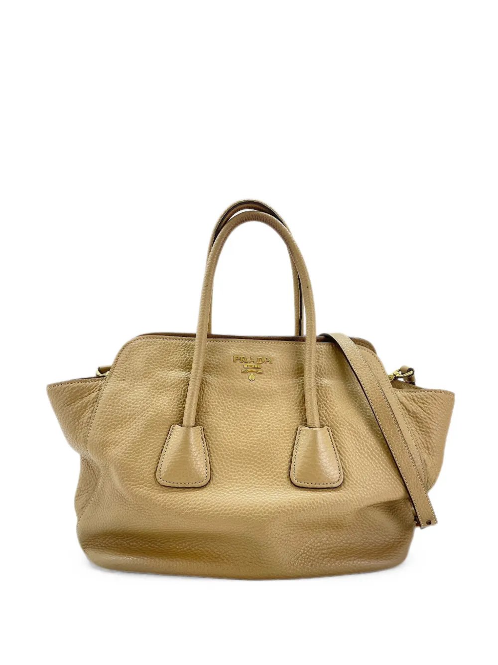 2000s pebbled tote bag
