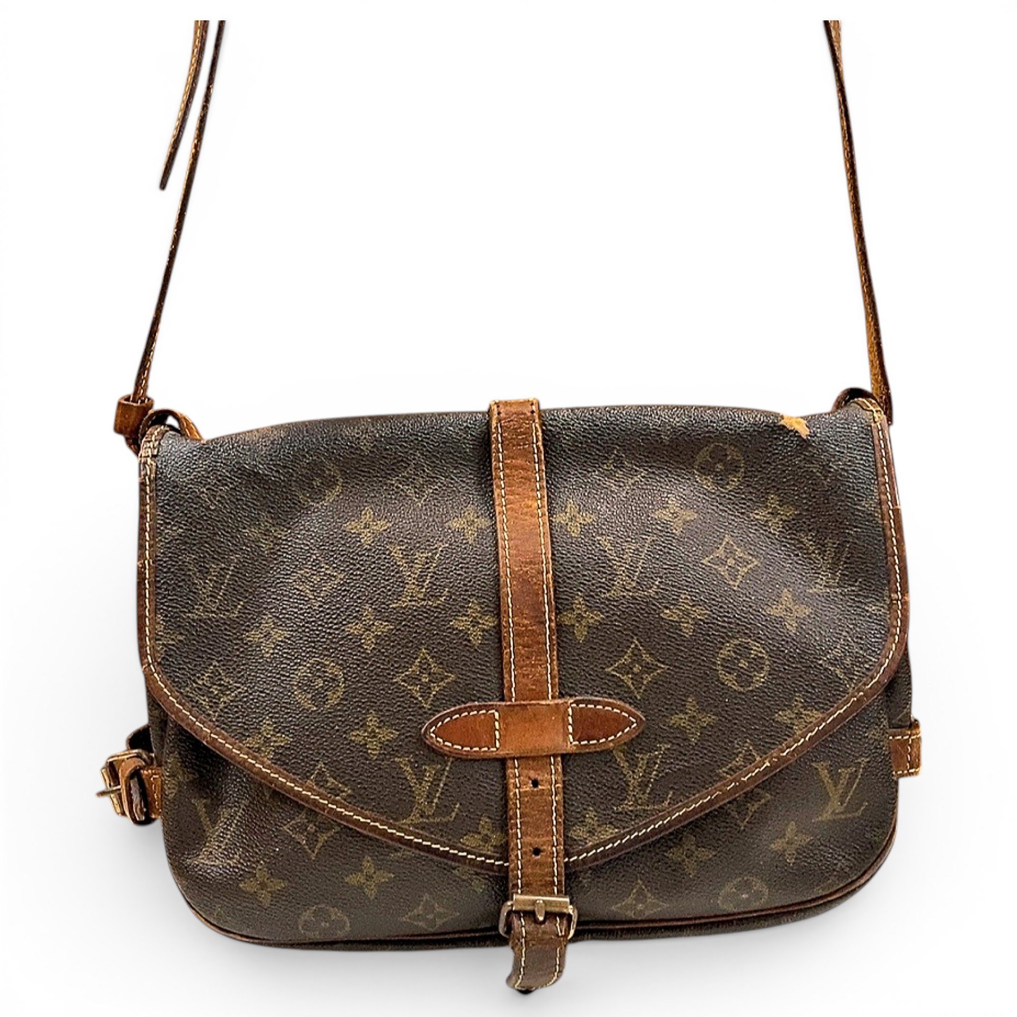 Saumur leather crossbody bag