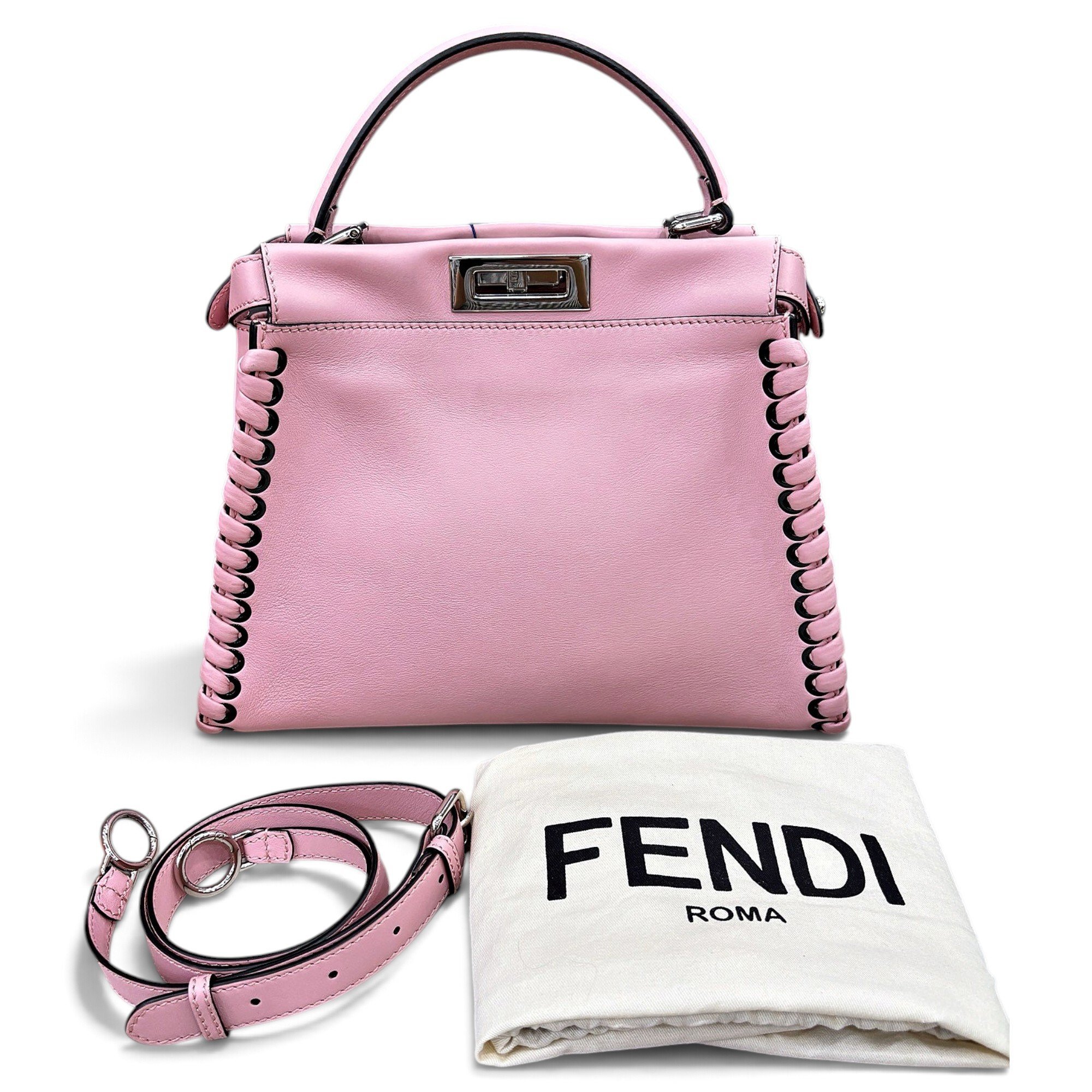 Peekaboo leather handbag