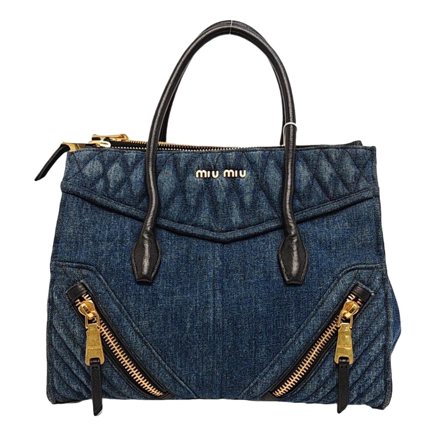 Miu Crystal cloth handbag