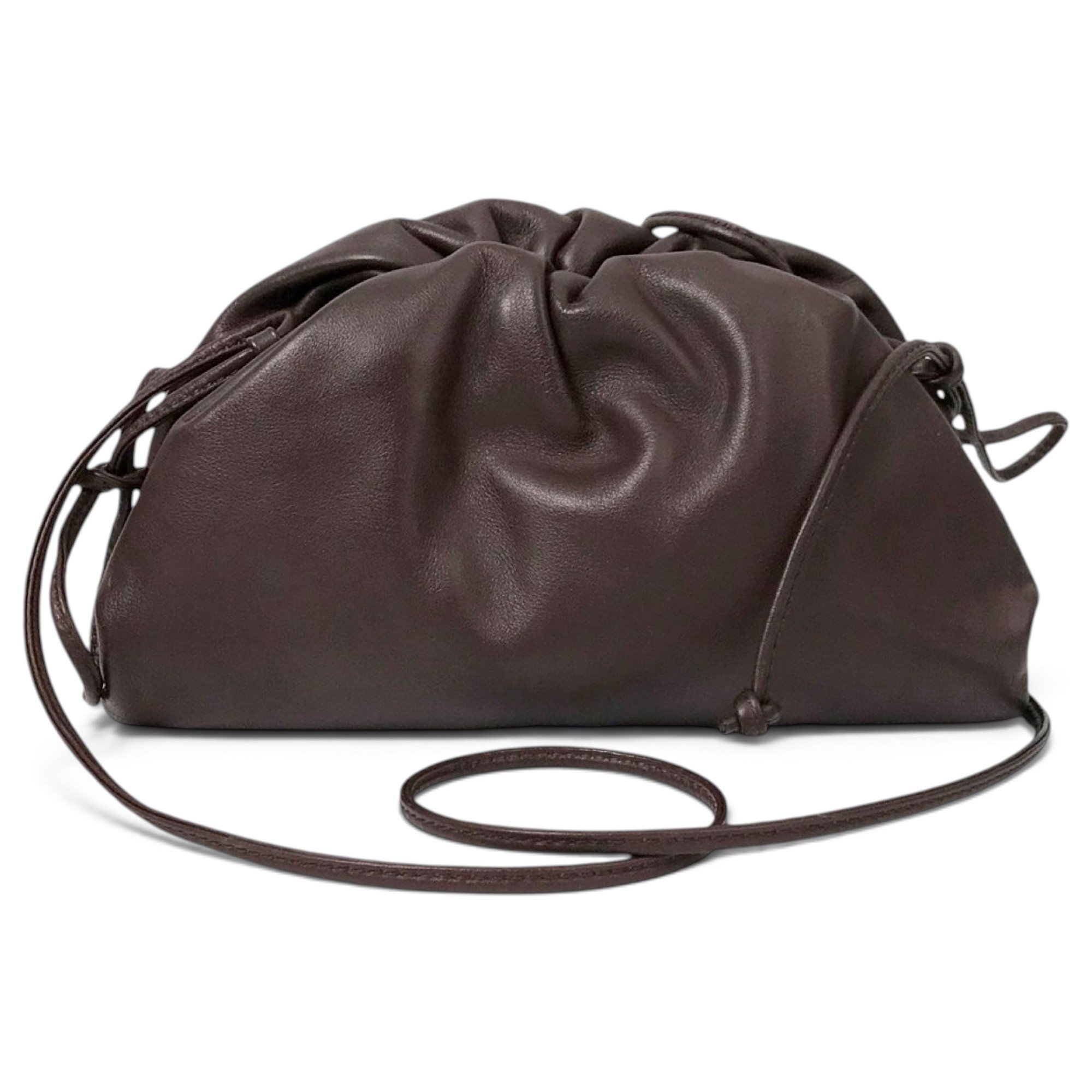Pouch leather handbag