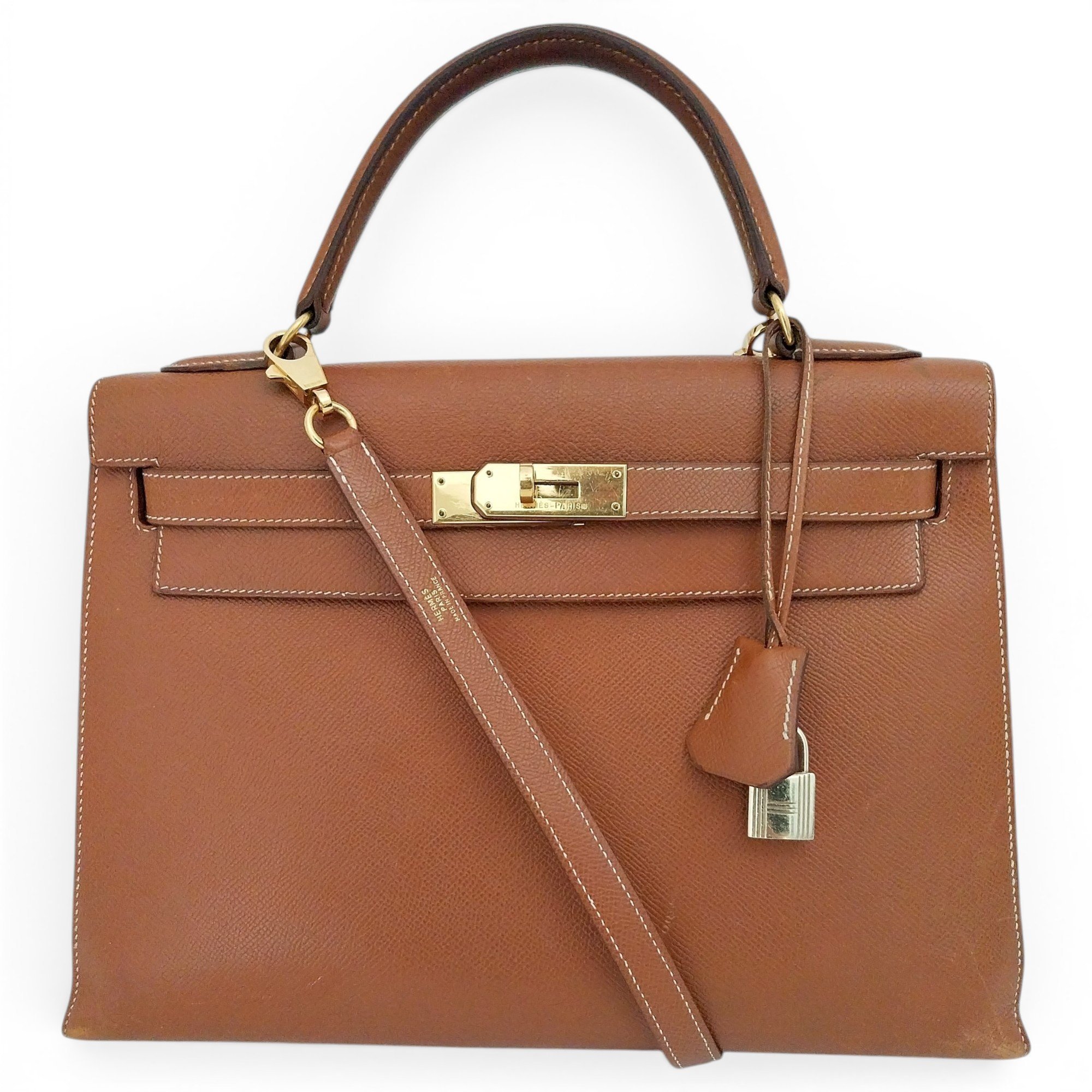 Kelly 32 leather handbag