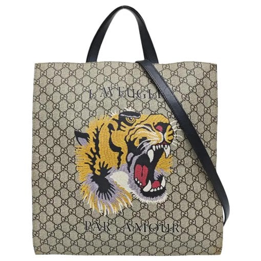 Leather tote