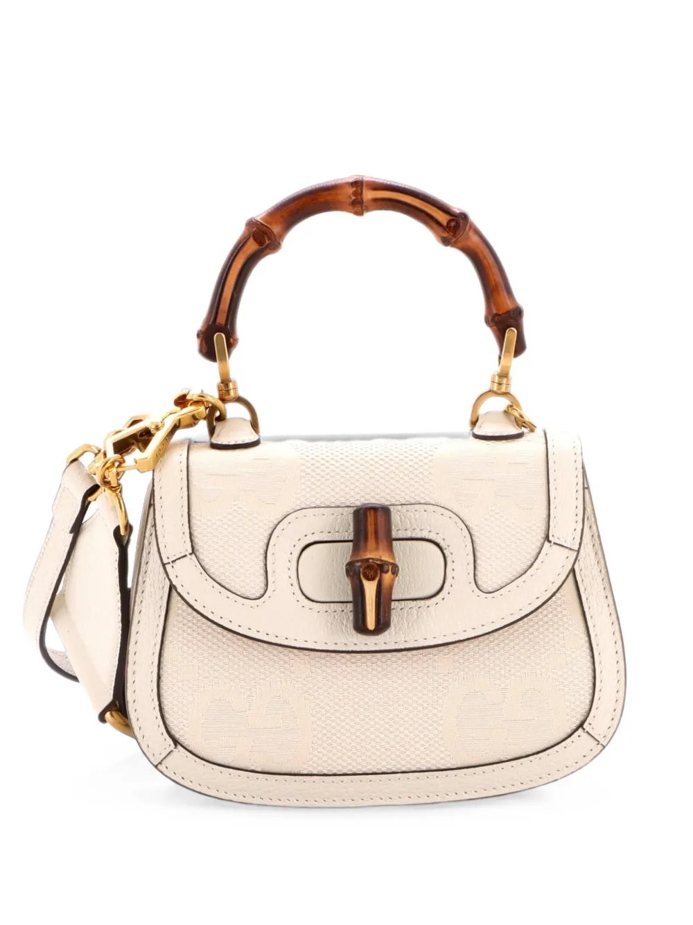 Bamboo 1947 Top Handle Bag Jumbo GG Canvas Mini crossbody bag