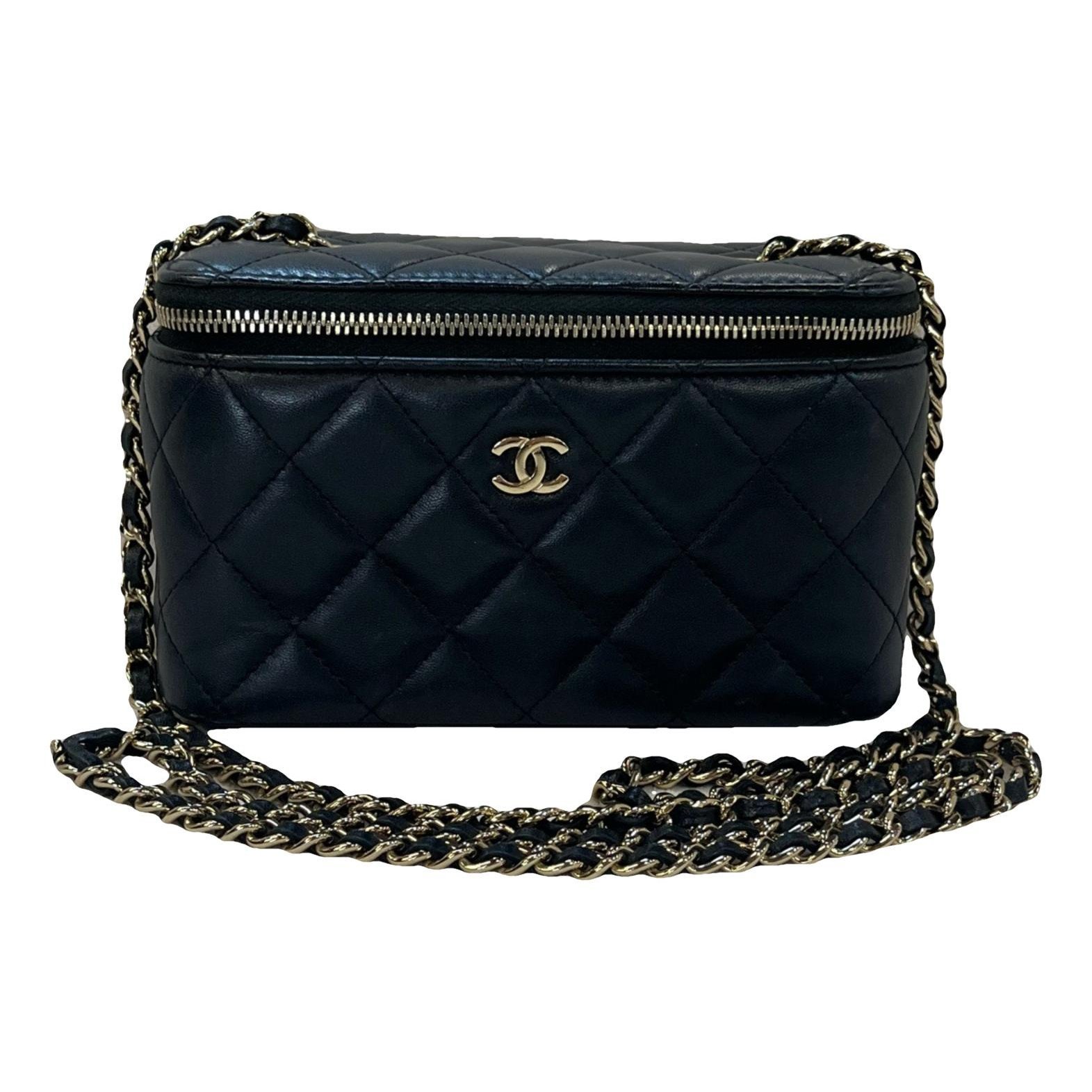 Vanity leather handbag