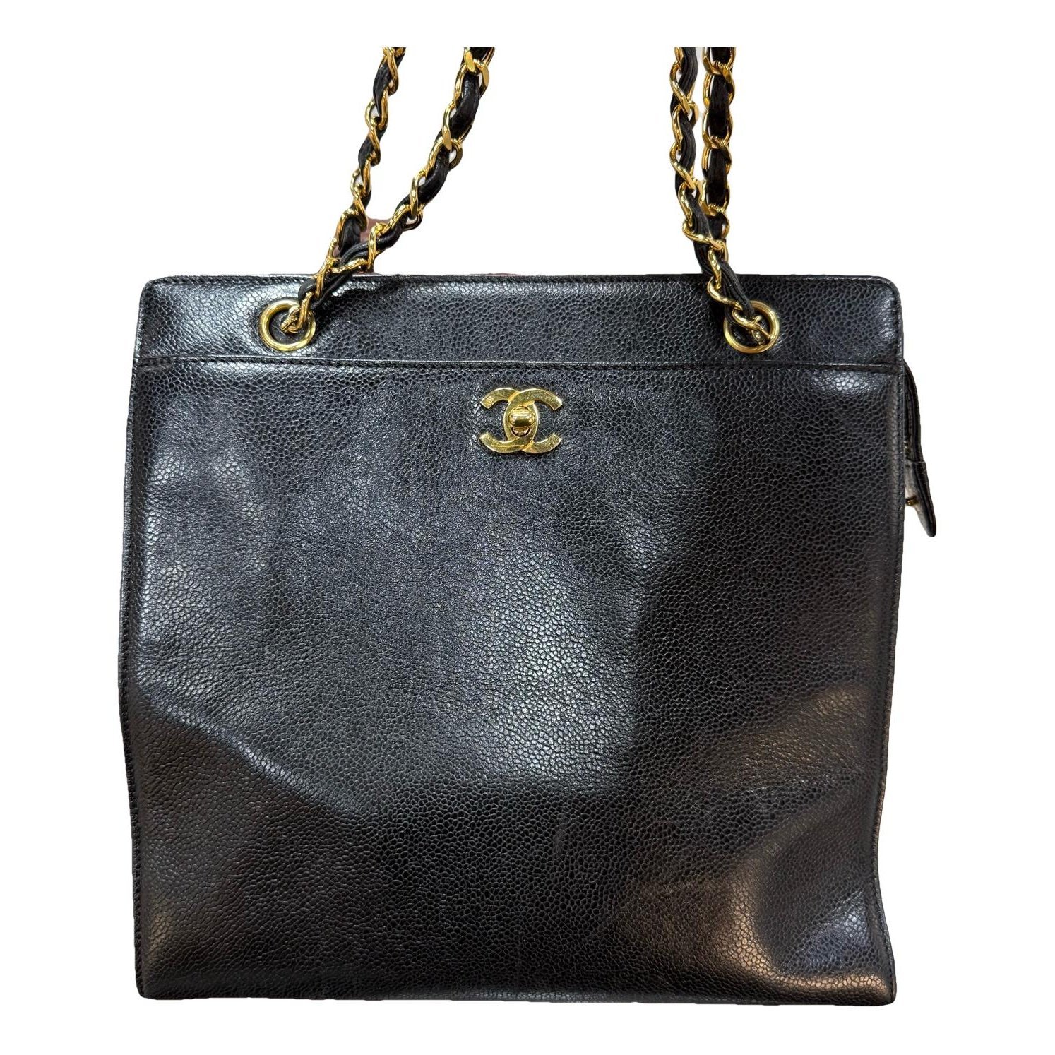 Vintage CC Chain leather handbag
