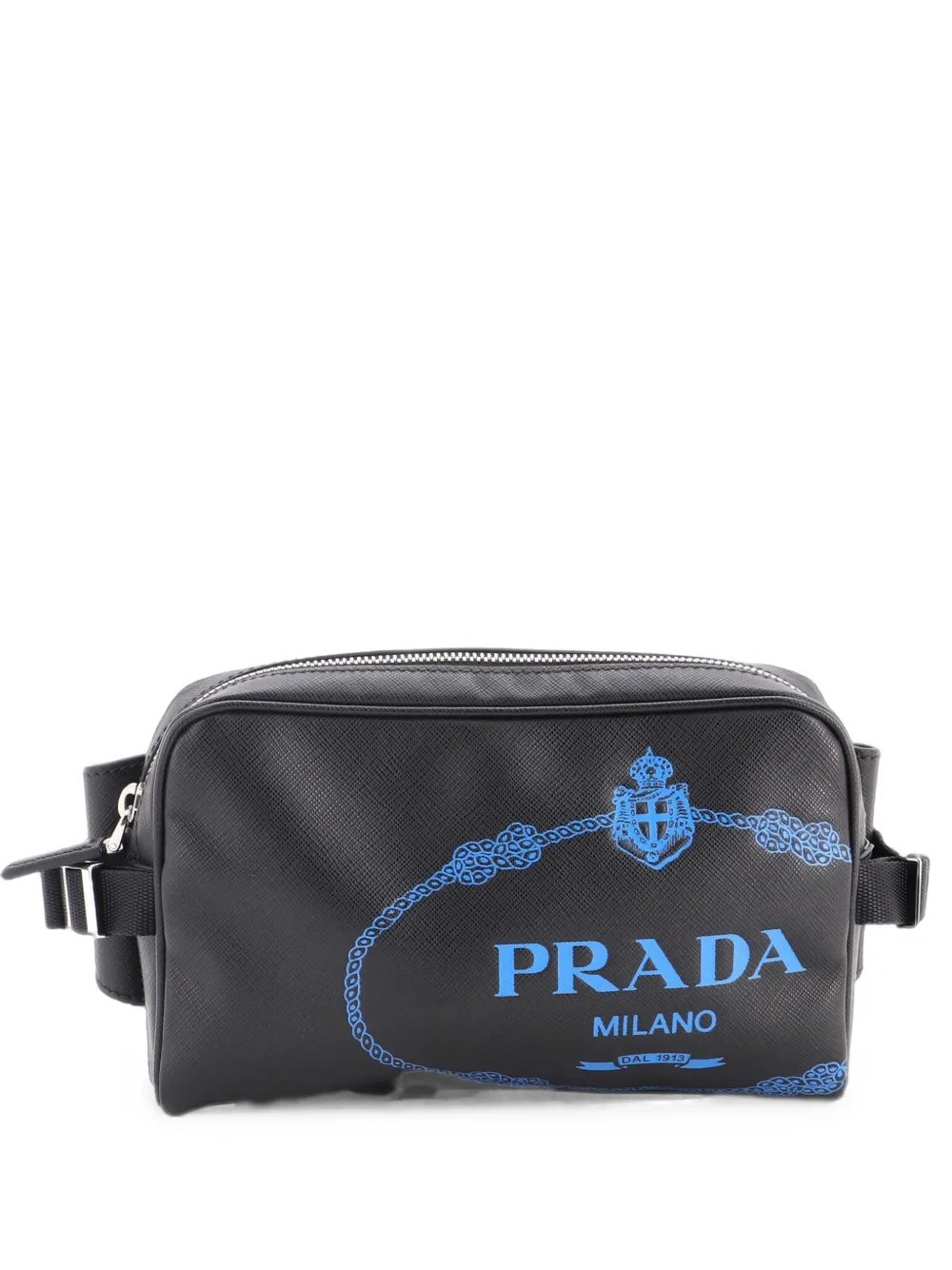 Logo Waist Bag Printed Saffiano Leather belt bag
