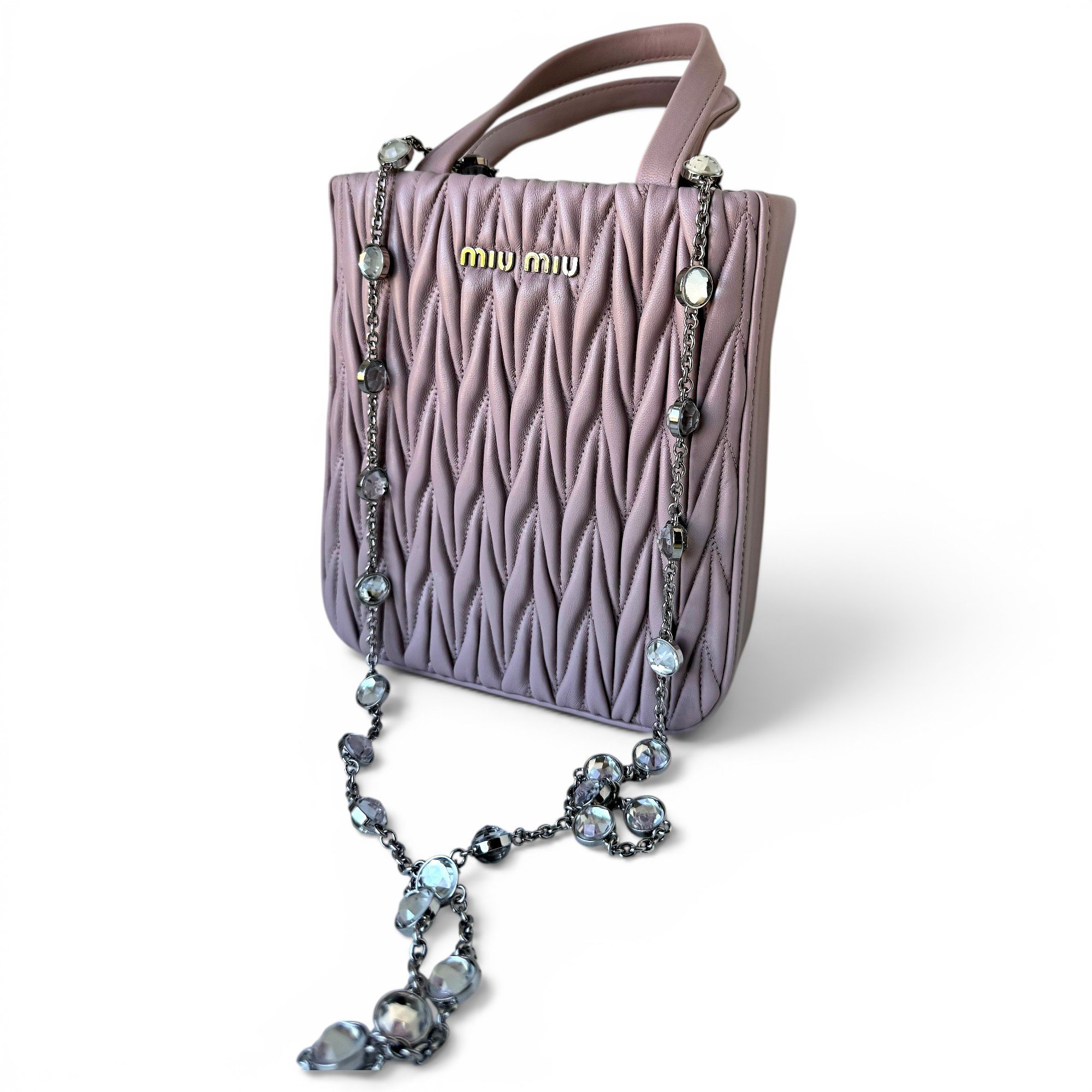 Miu Miu Matelassé leather handbag