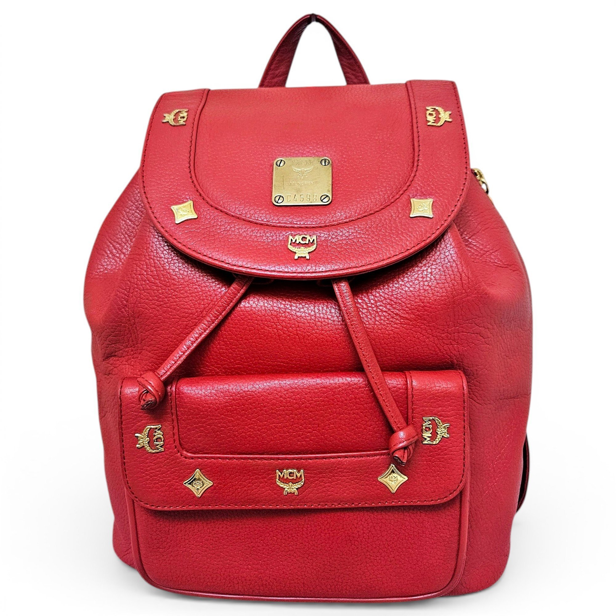 Leather backpack
