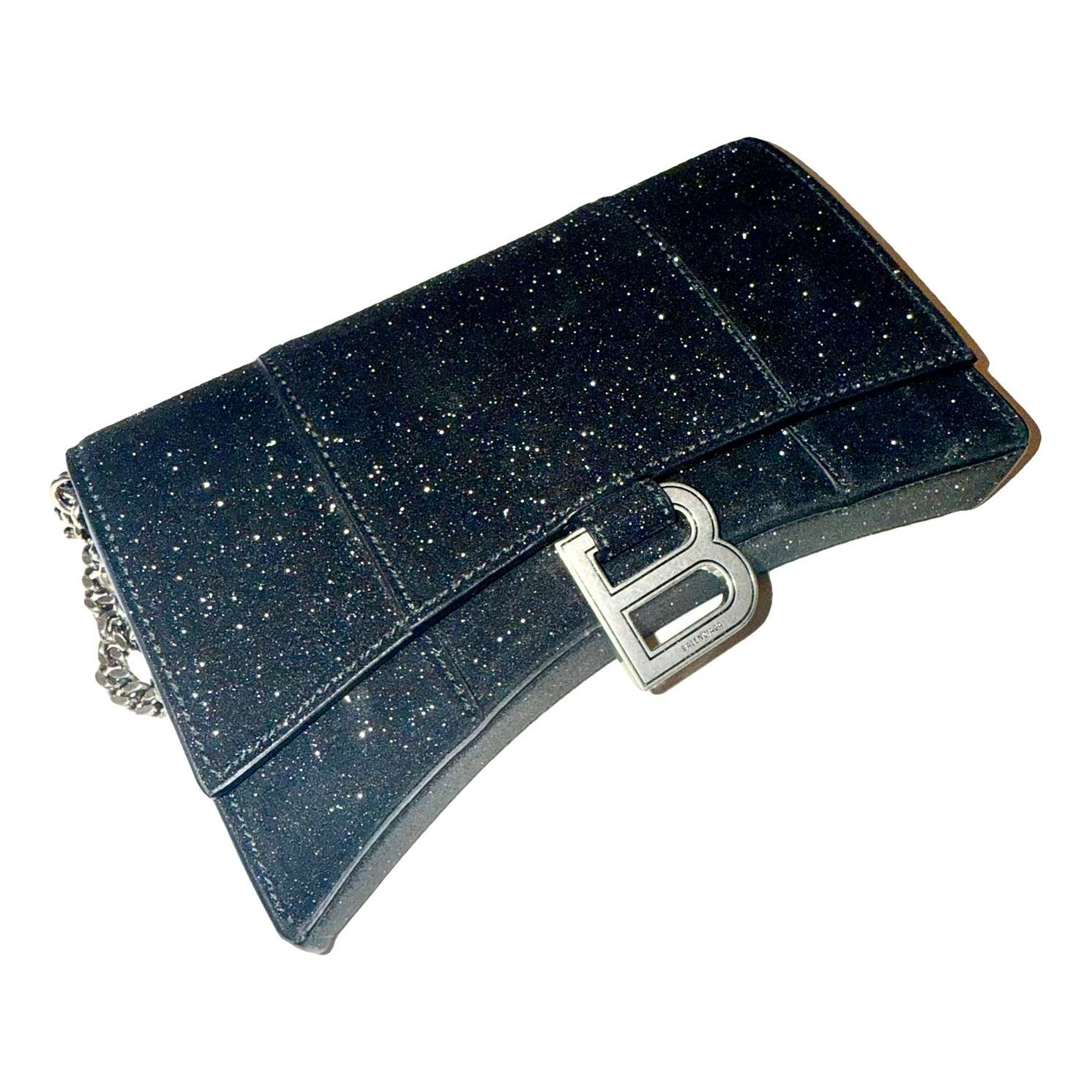 Glitter clutch bag