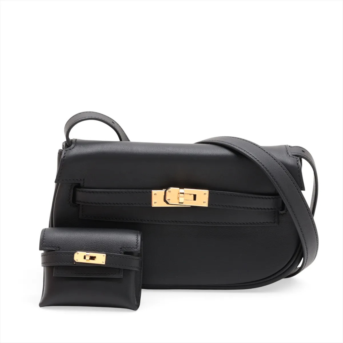 Hermès Kelly Move Veau Swift Black Gold Metal Fittings