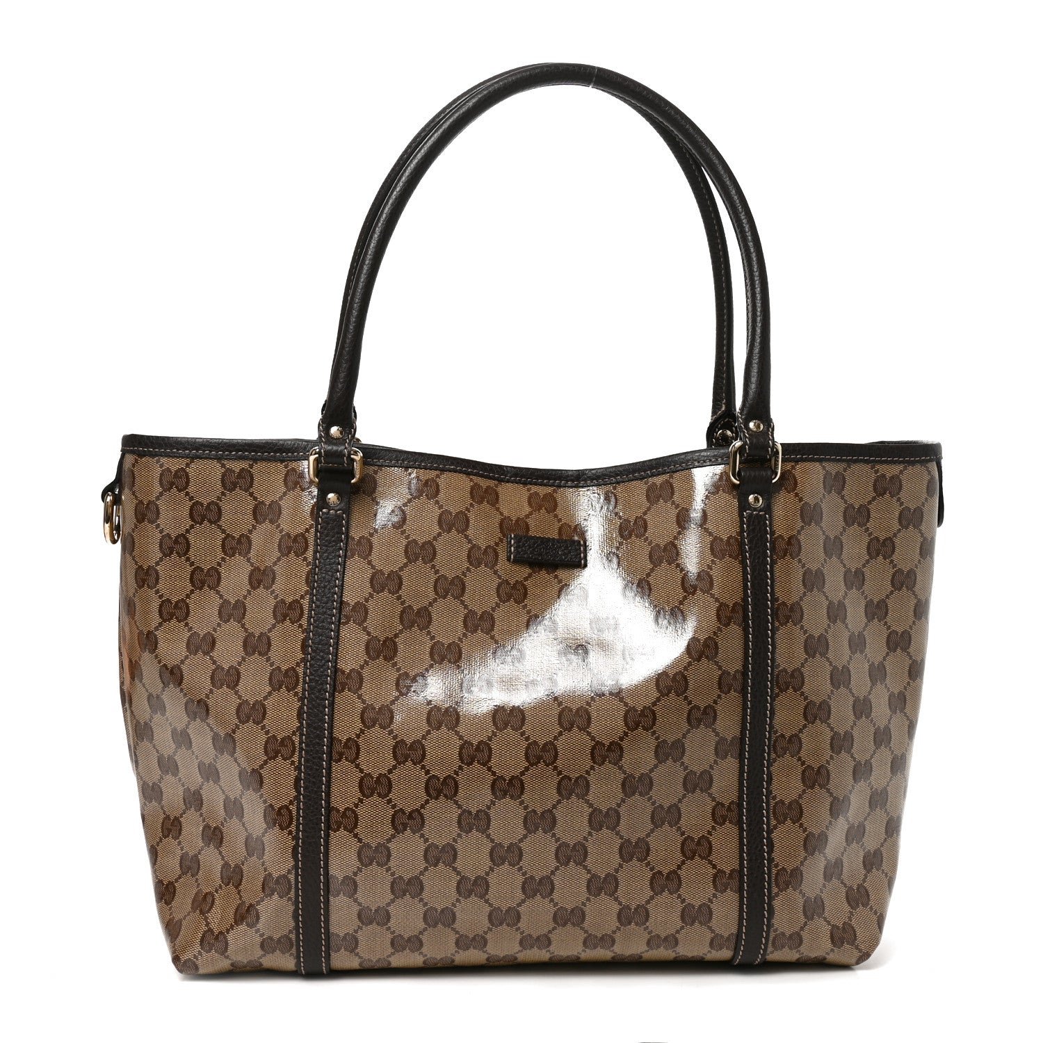 Gucci Crystal Monogram Medium Joy Tote Beige Ebony Testa di Moro
