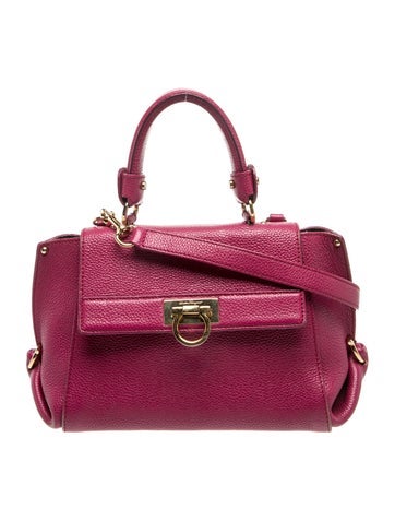 Salvatore Ferragamo Leather Top Handle Bag
