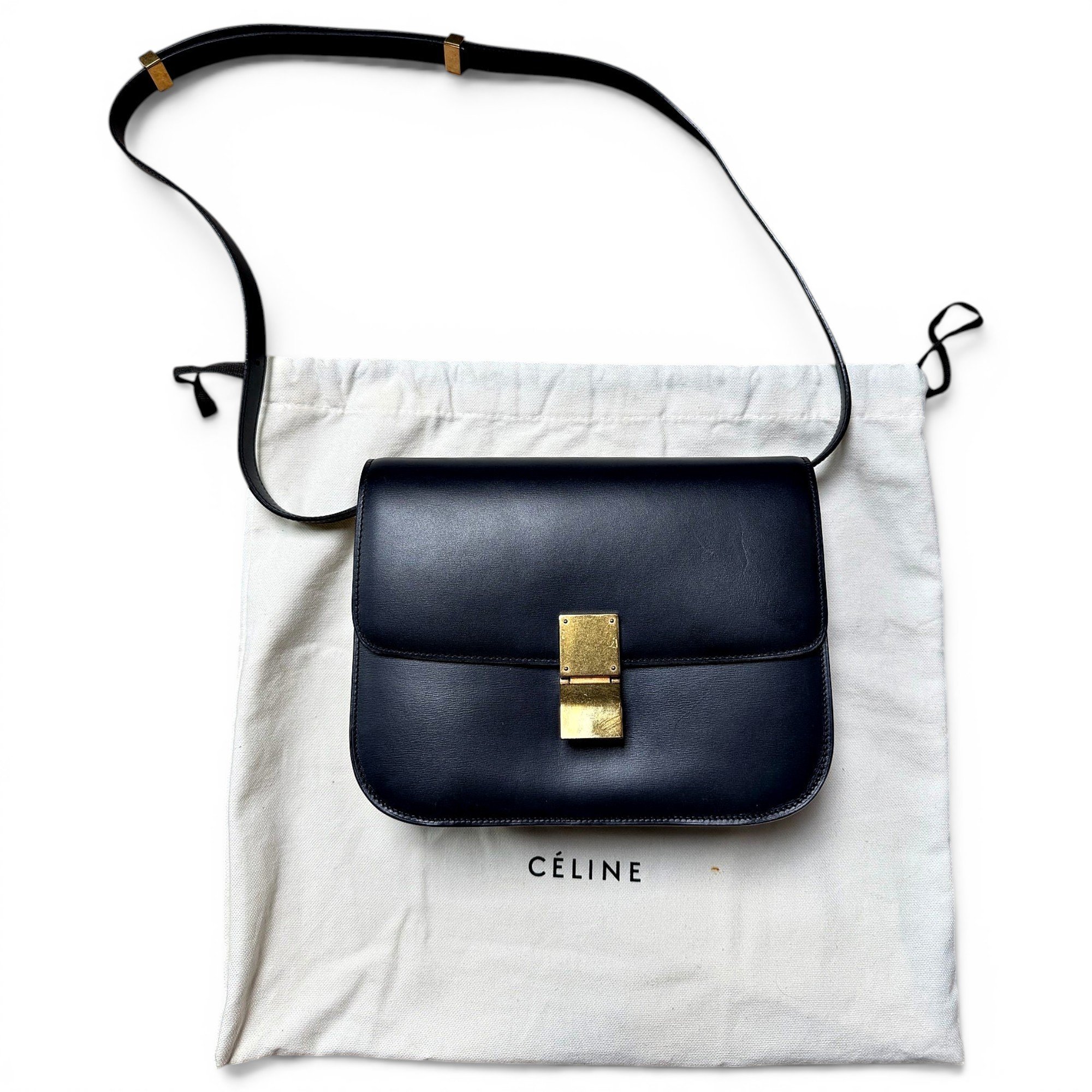 Classic leather handbag
