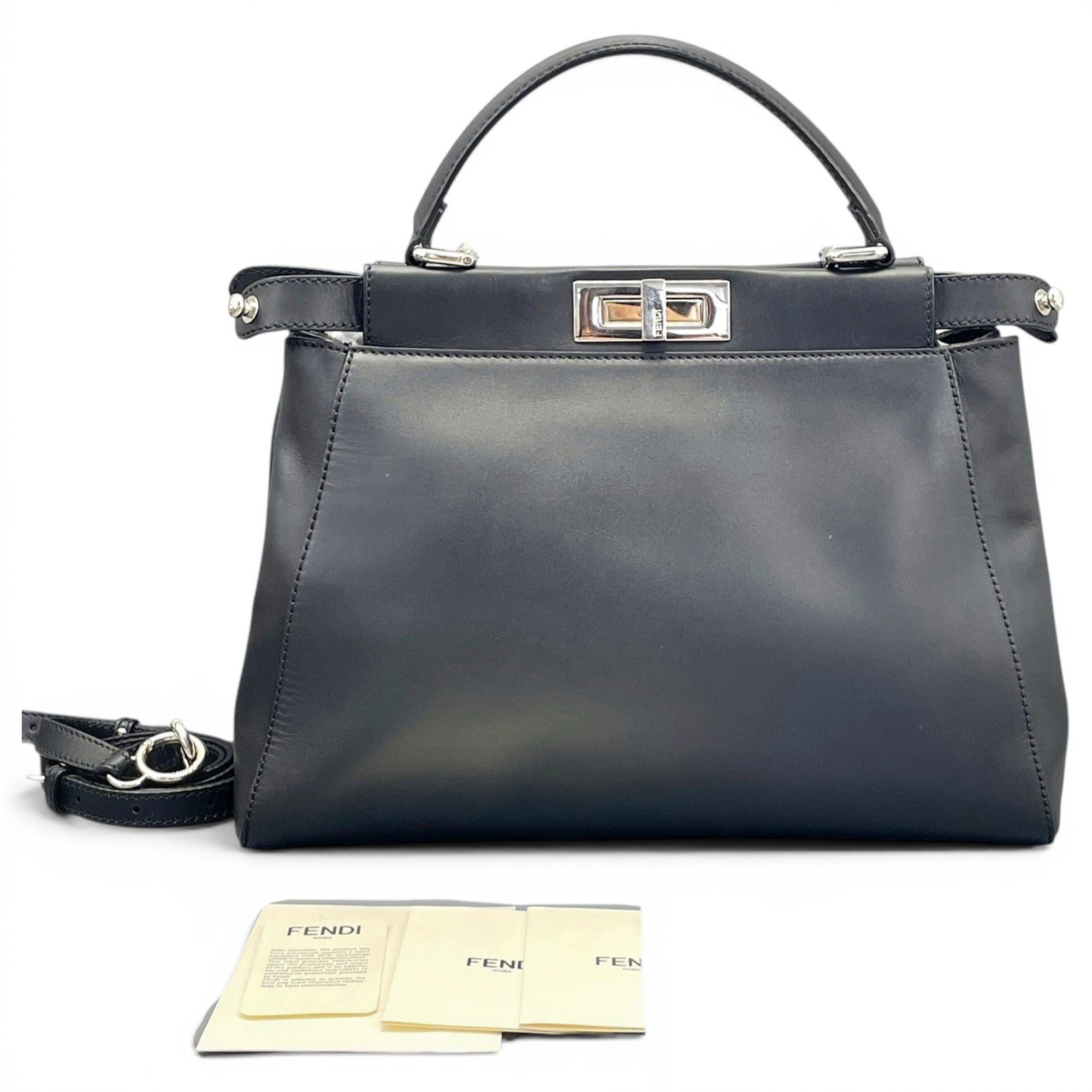 Peekaboo leather handbag