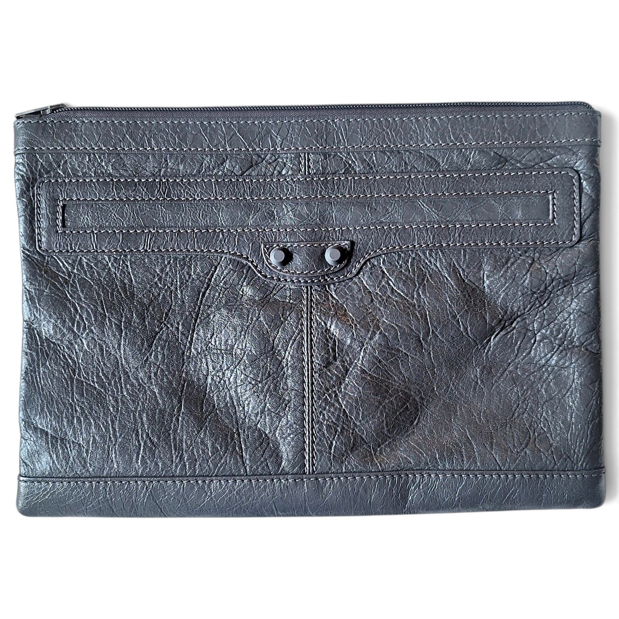 City Clip leather clutch bag