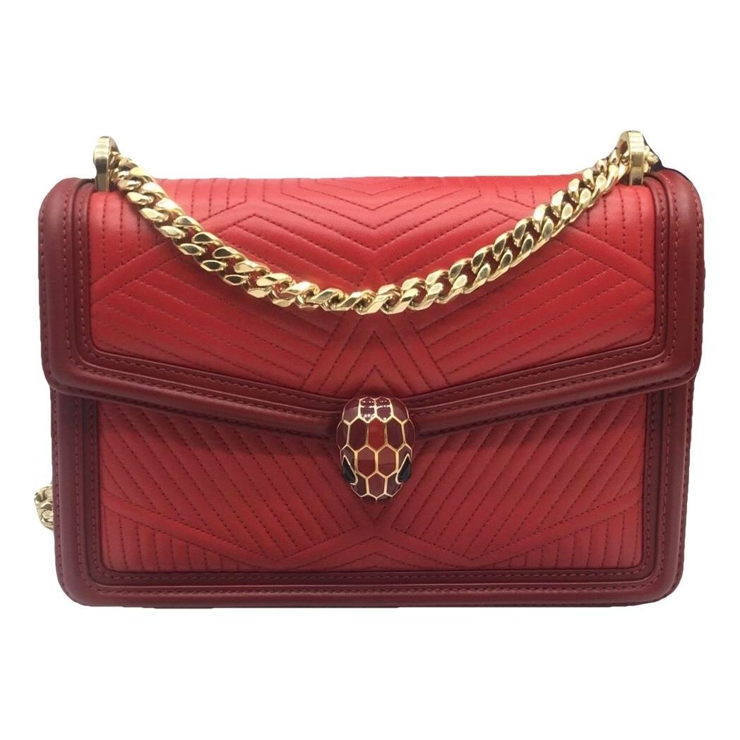 Serpenti leather handbag