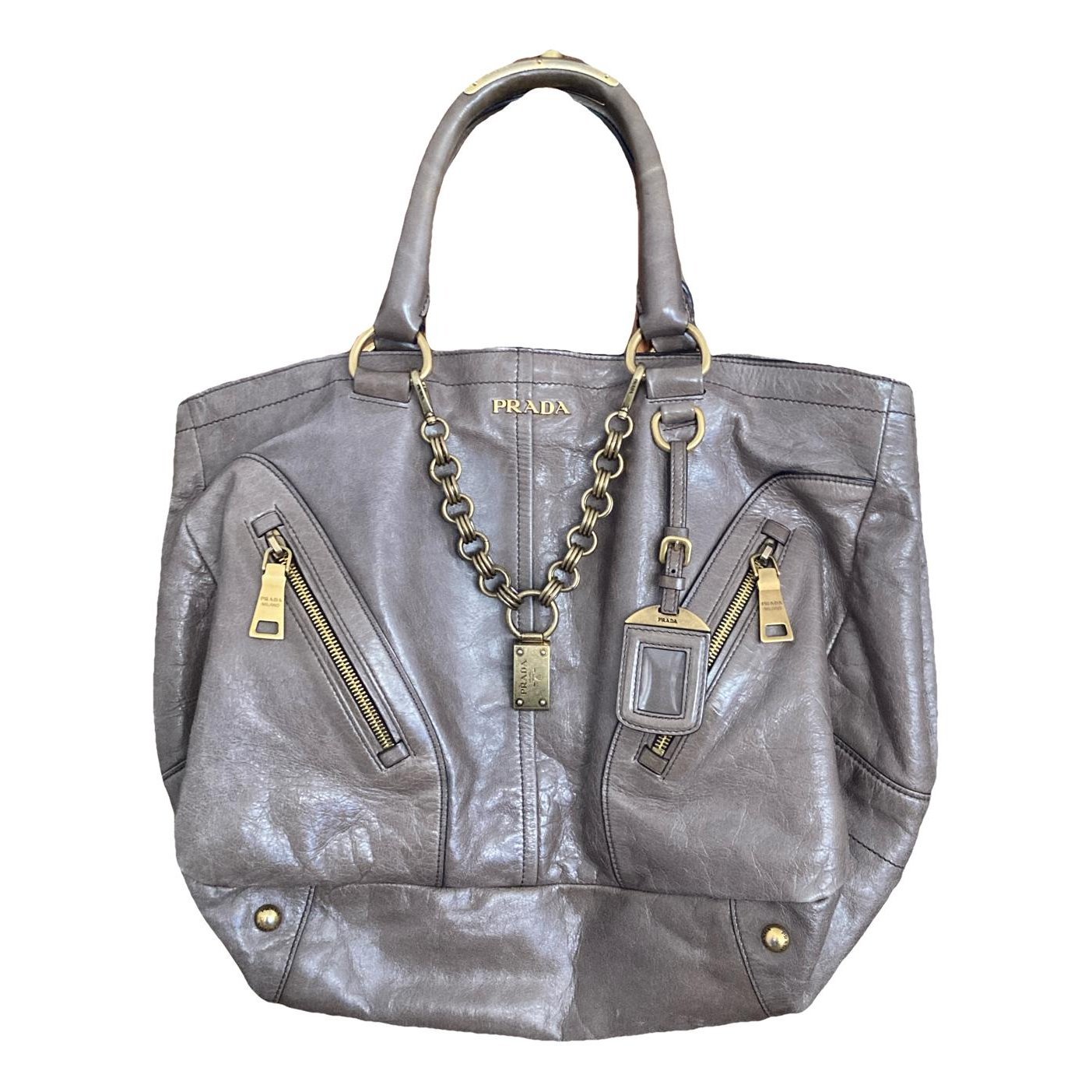 Leather tote