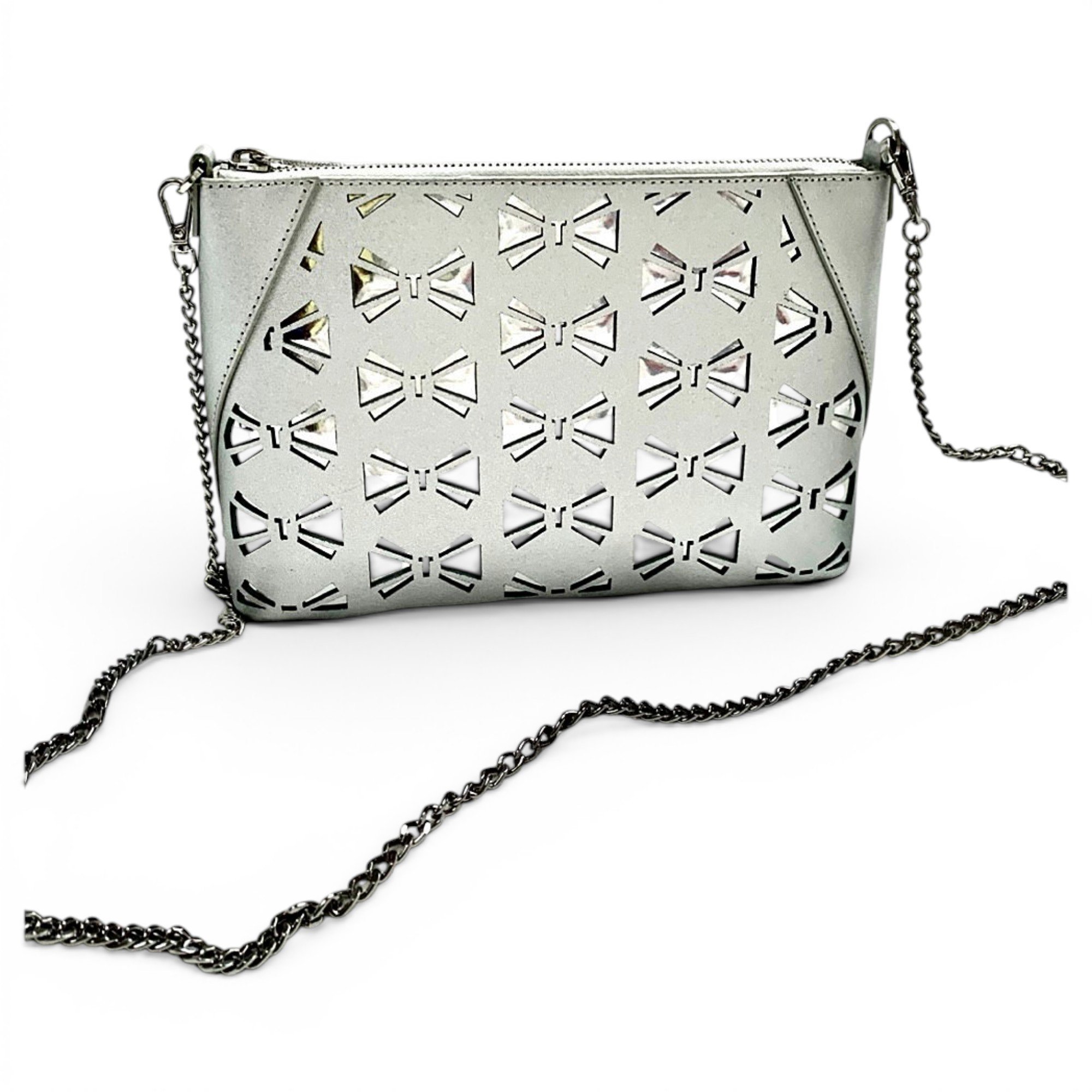 Leather clutch bag