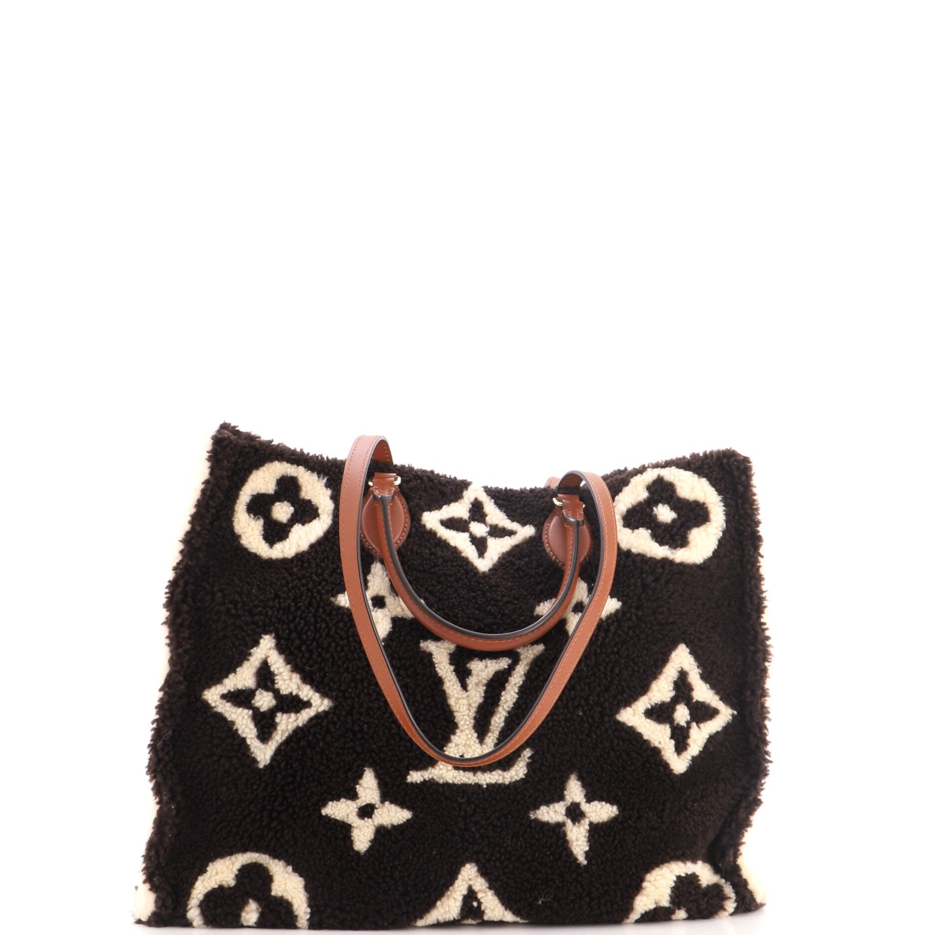 OnTheGo Tote Monogram Giant Teddy Fleece GM
