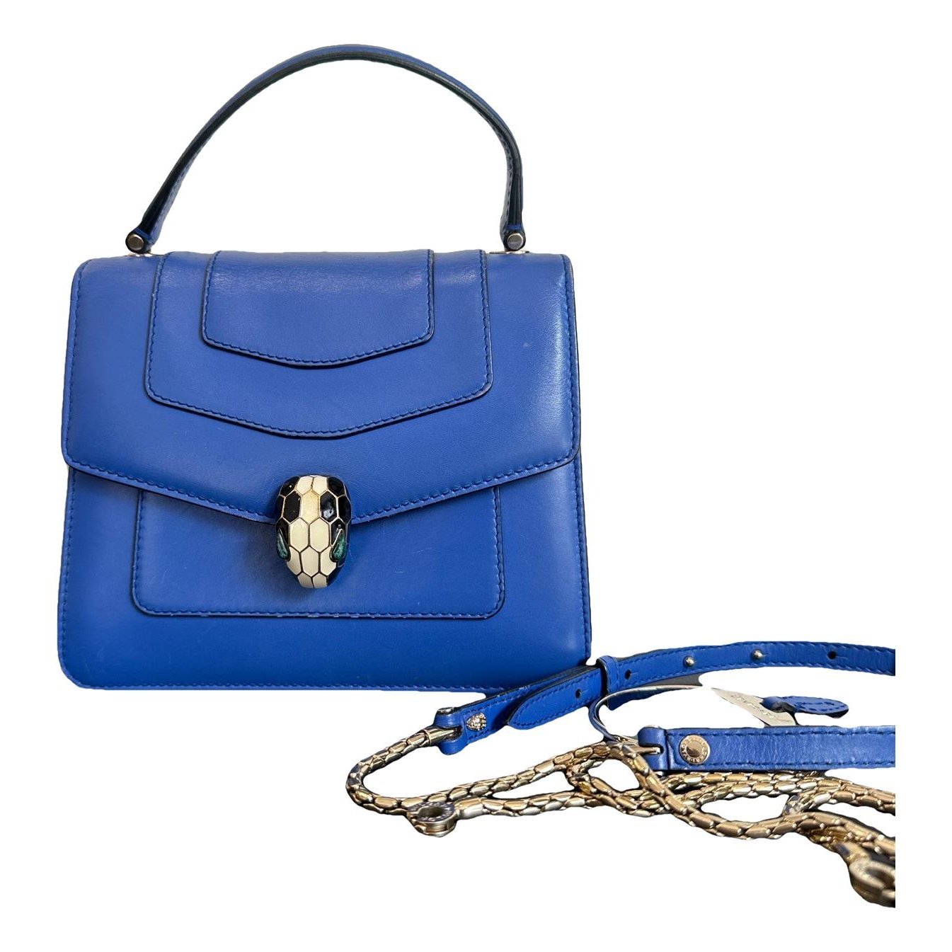 Serpenti leather handbag