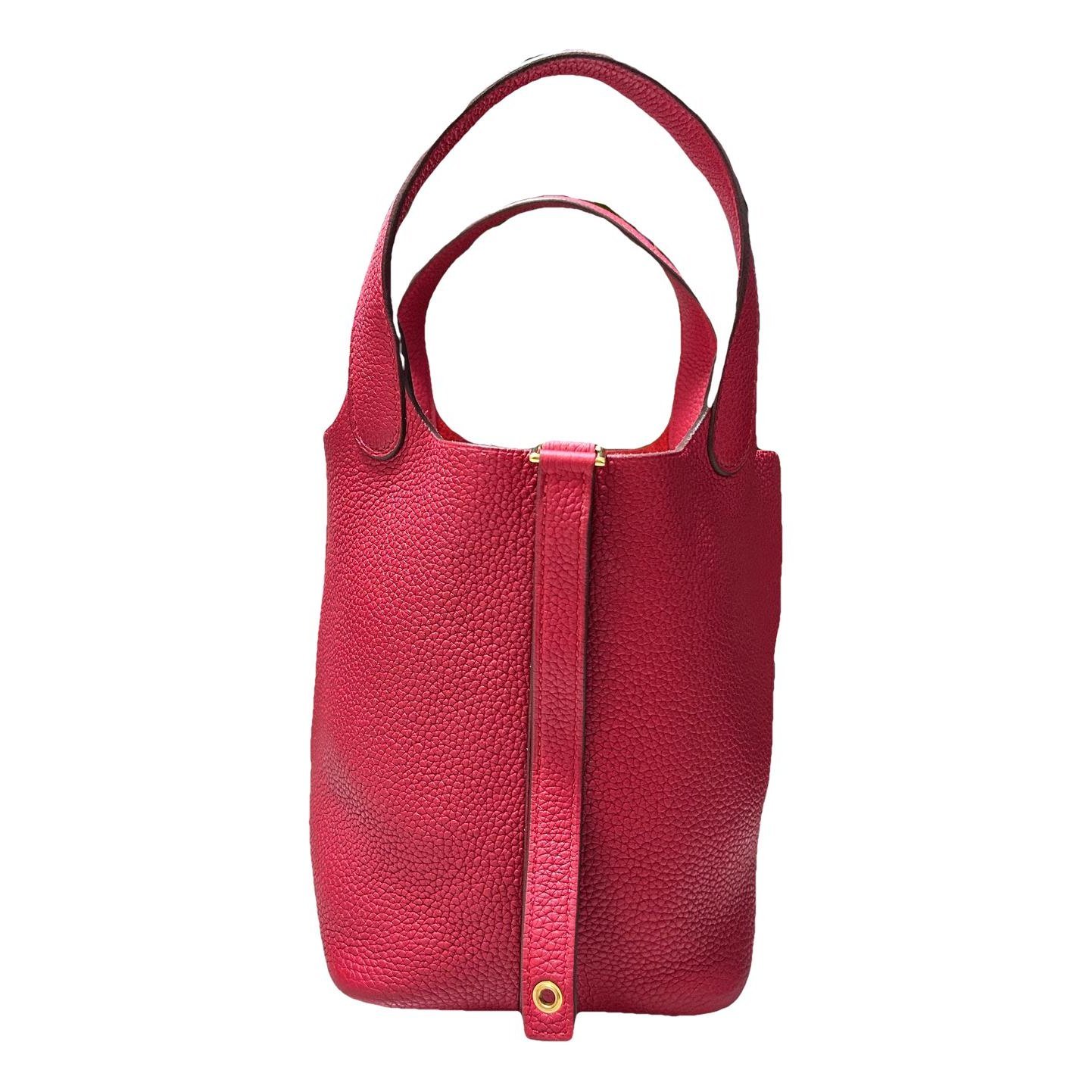 Picotin leather handbag