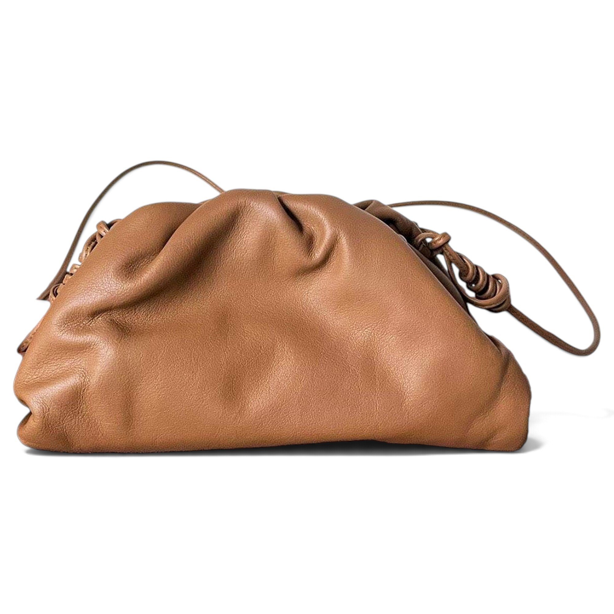 Pouch leather handbag