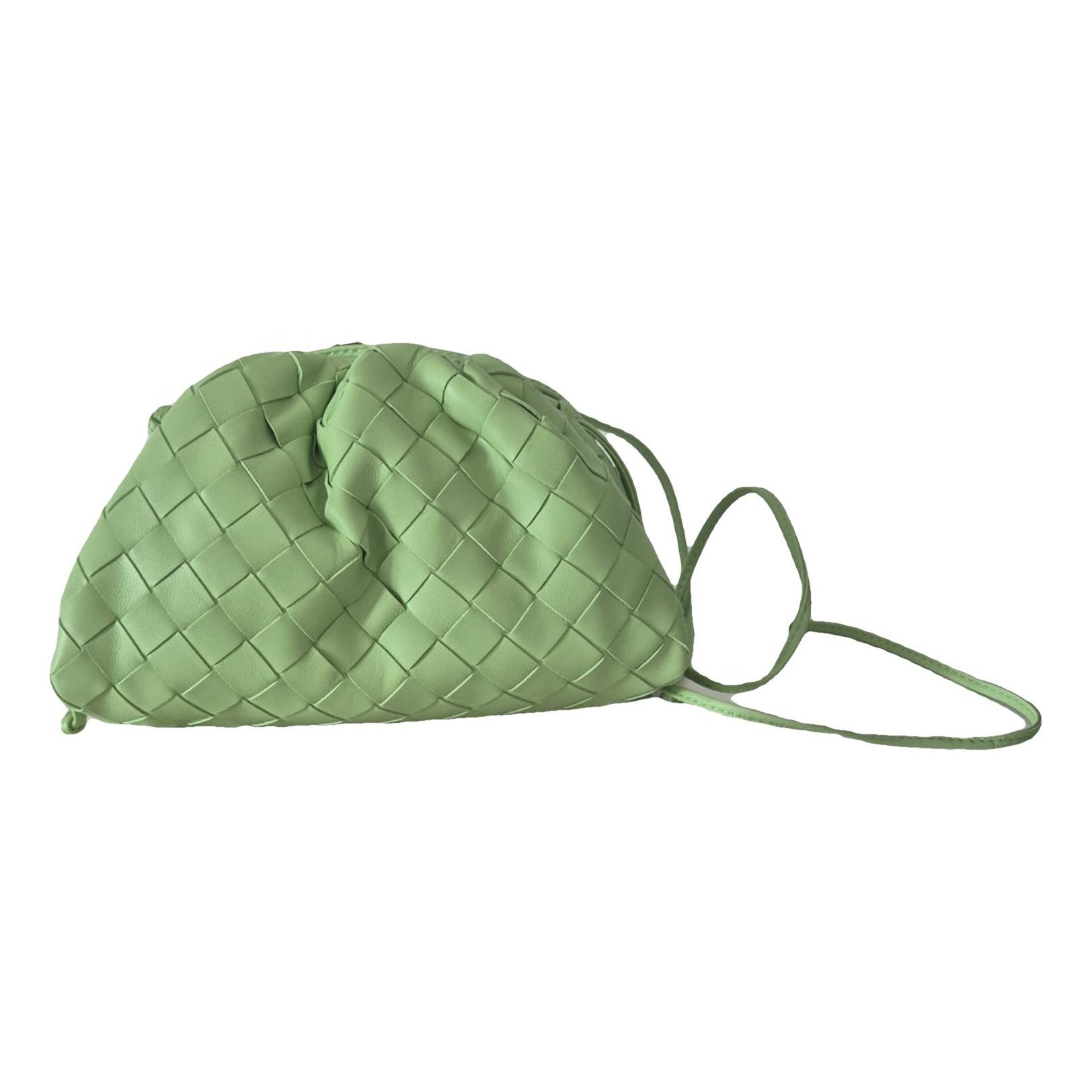 Pouch leather handbag