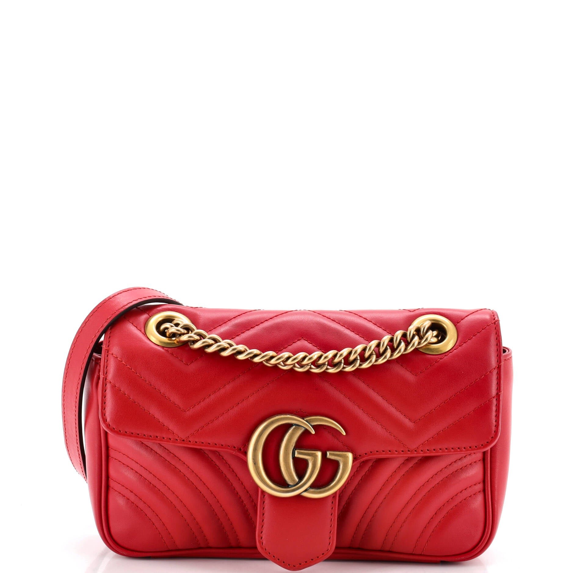 GG Marmont Flap Bag Matelasse Leather Mini