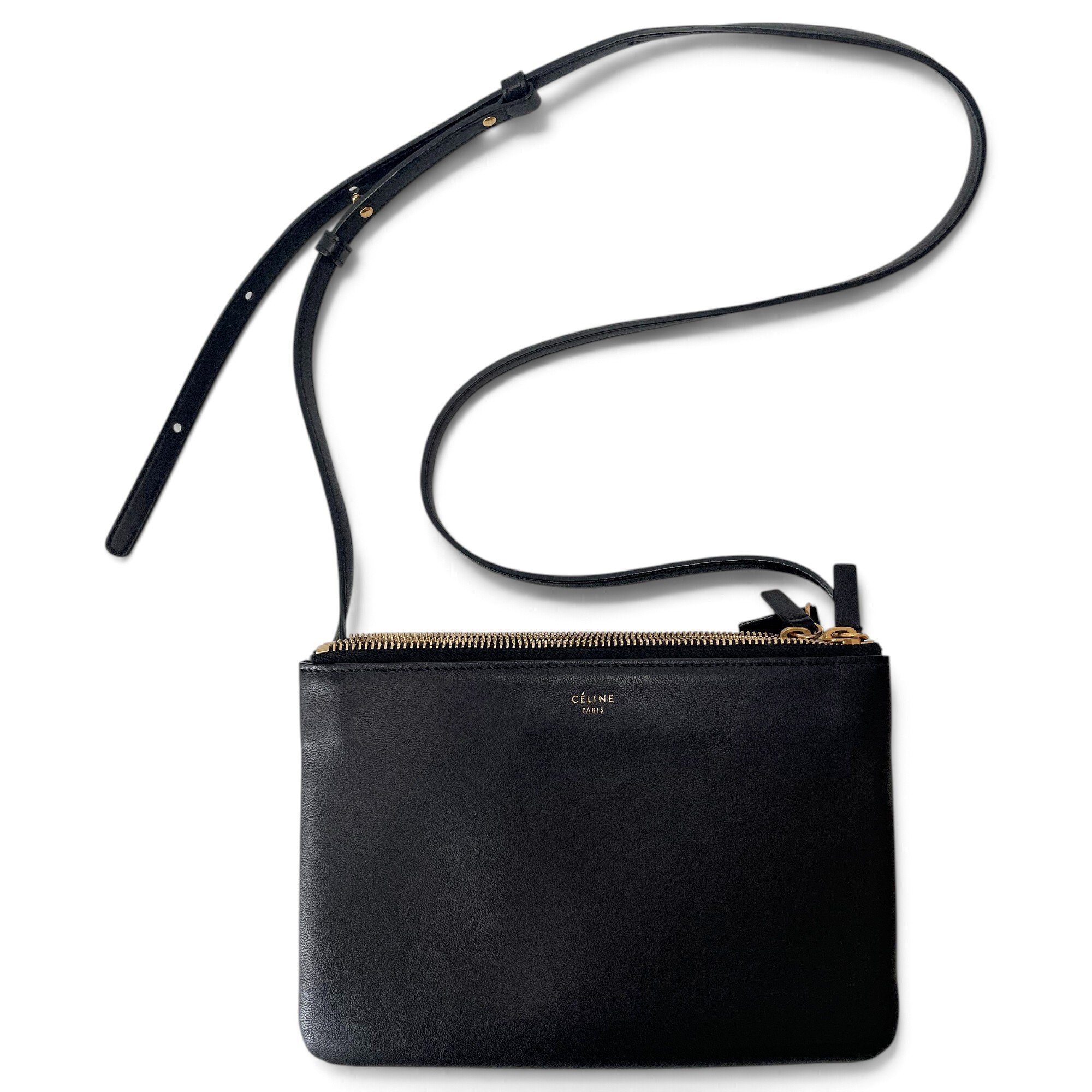 Trio leather crossbody bag