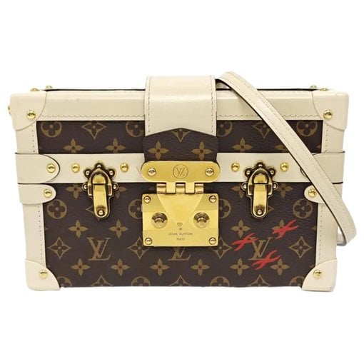 Petite Malle leather crossbody bag