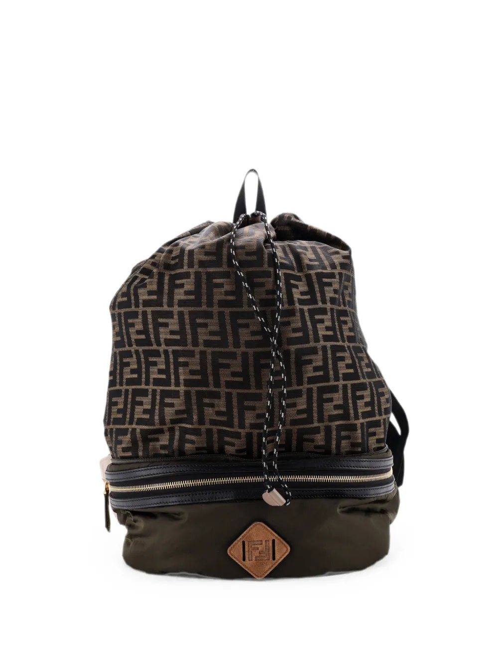 Convertible Belt Bag Zucca Canvas and Nylon backpack